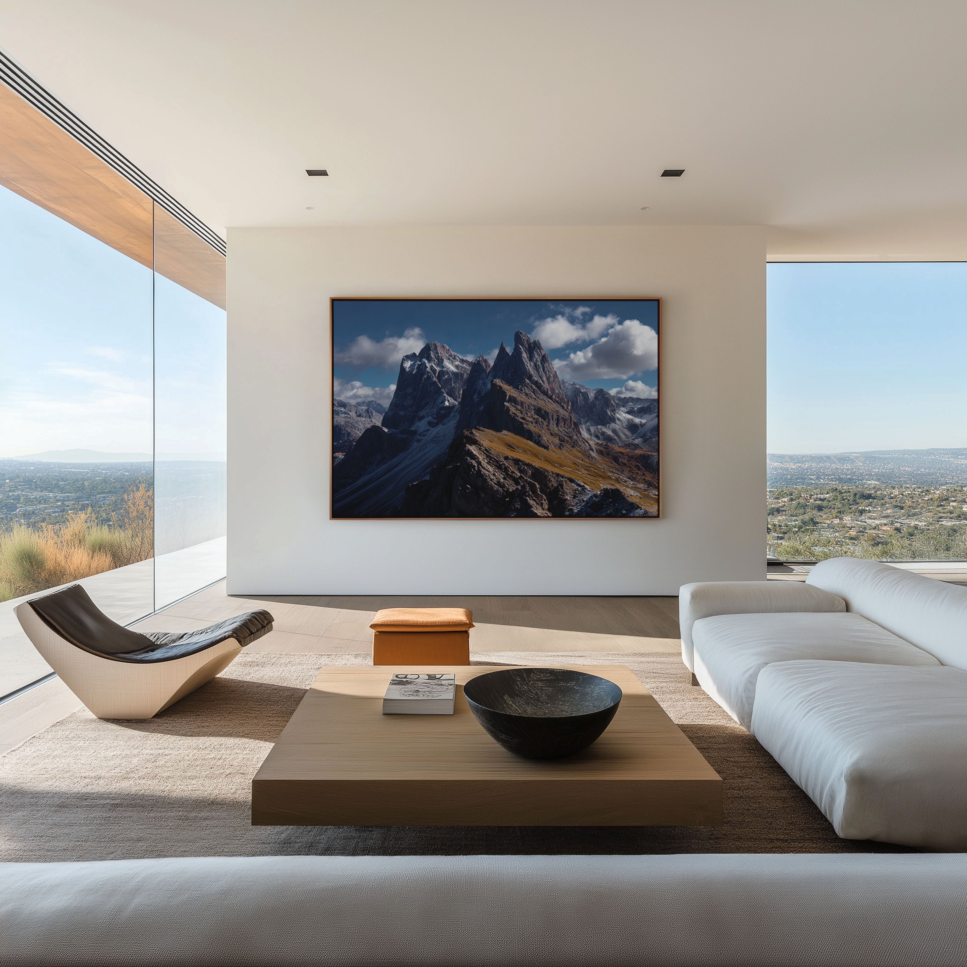 Seceda Peaks Dolomites Wall Art – Dramatic Italian Alpine Mountain Print