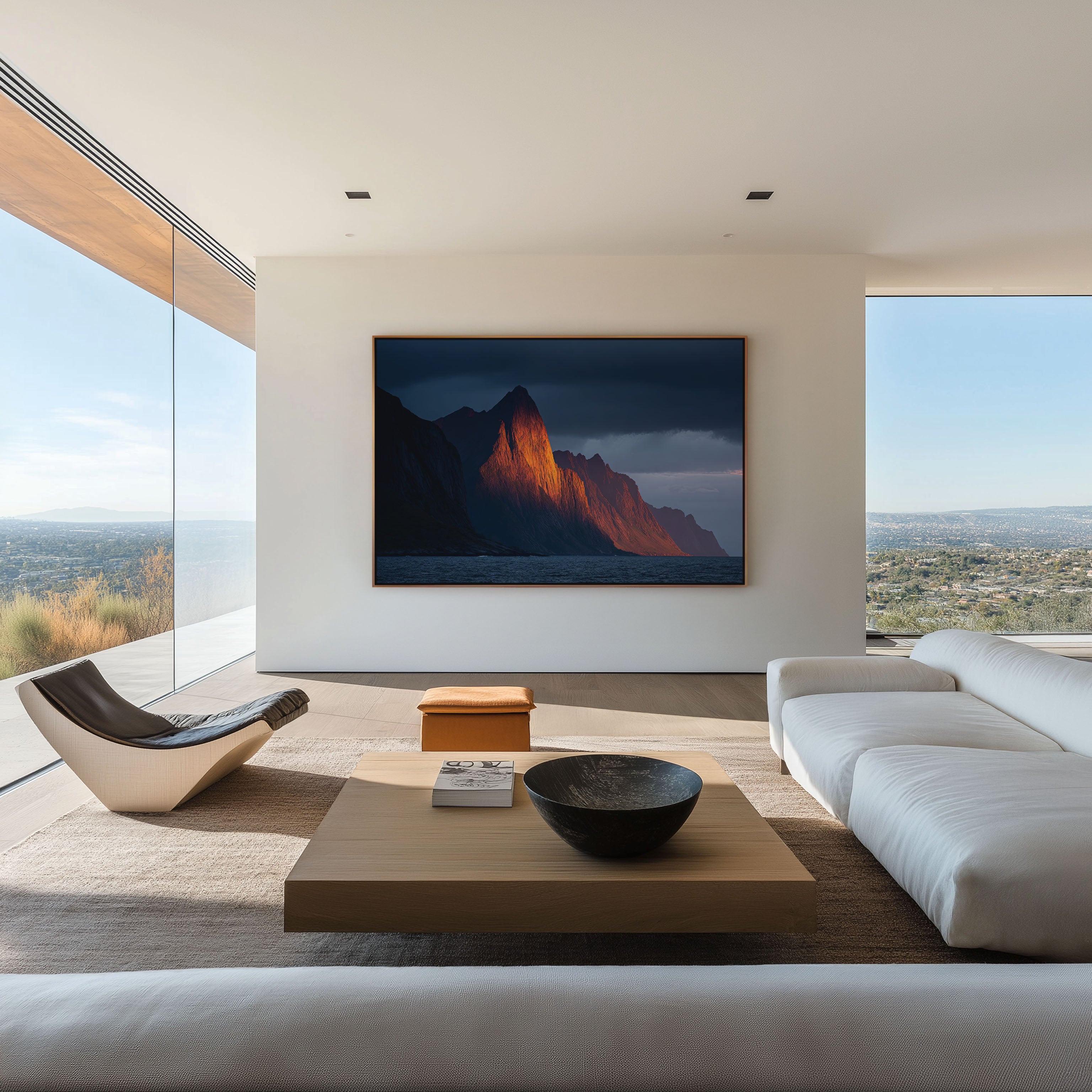 Segla Peak Senja Norway Wall Art Print | Arctic Mountain Coastal Landscape