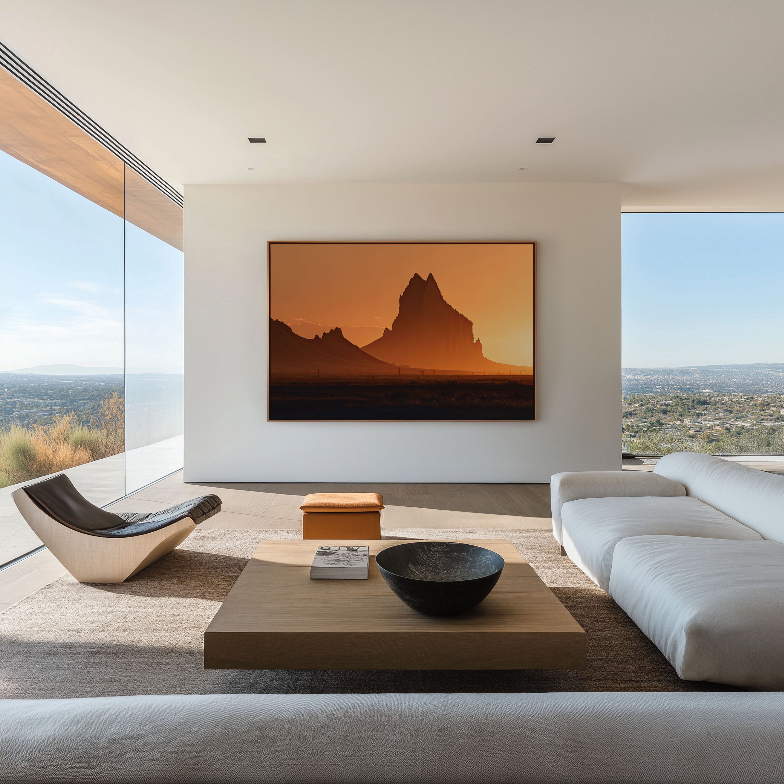 Shiprock Sunset Wall Art Print | New Mexico Desert Landscape