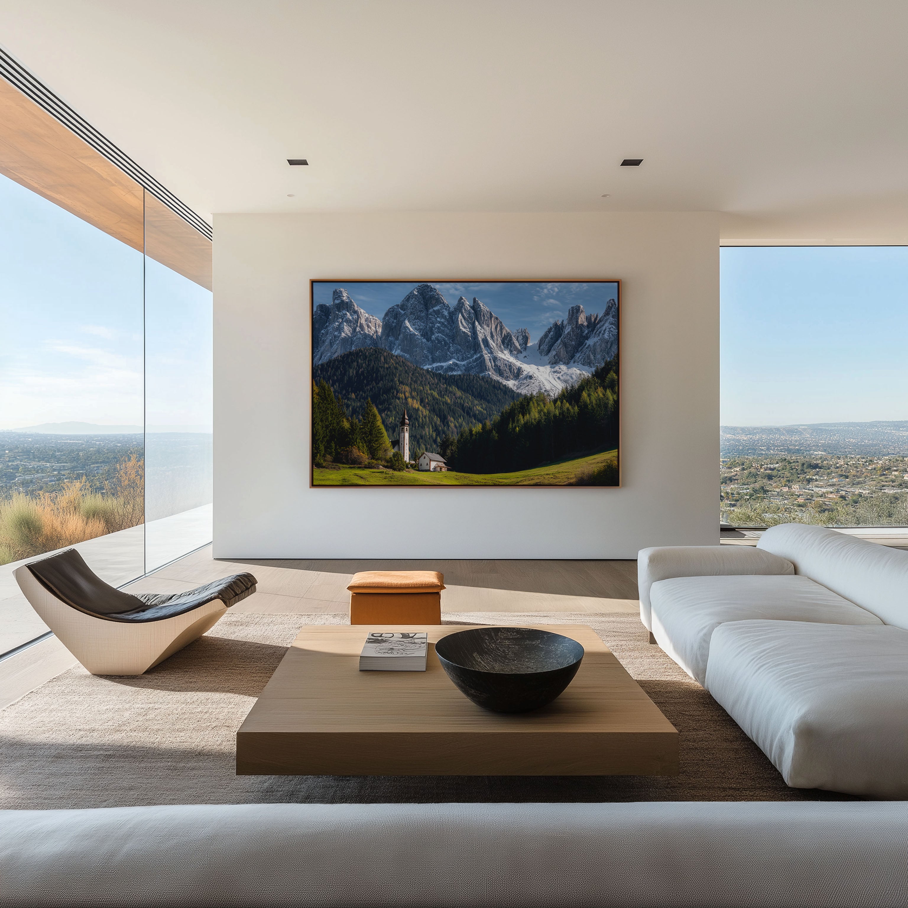 St. Johann Church Dolomites Wall Art – Alpine Meadow Mountain Landscape Print