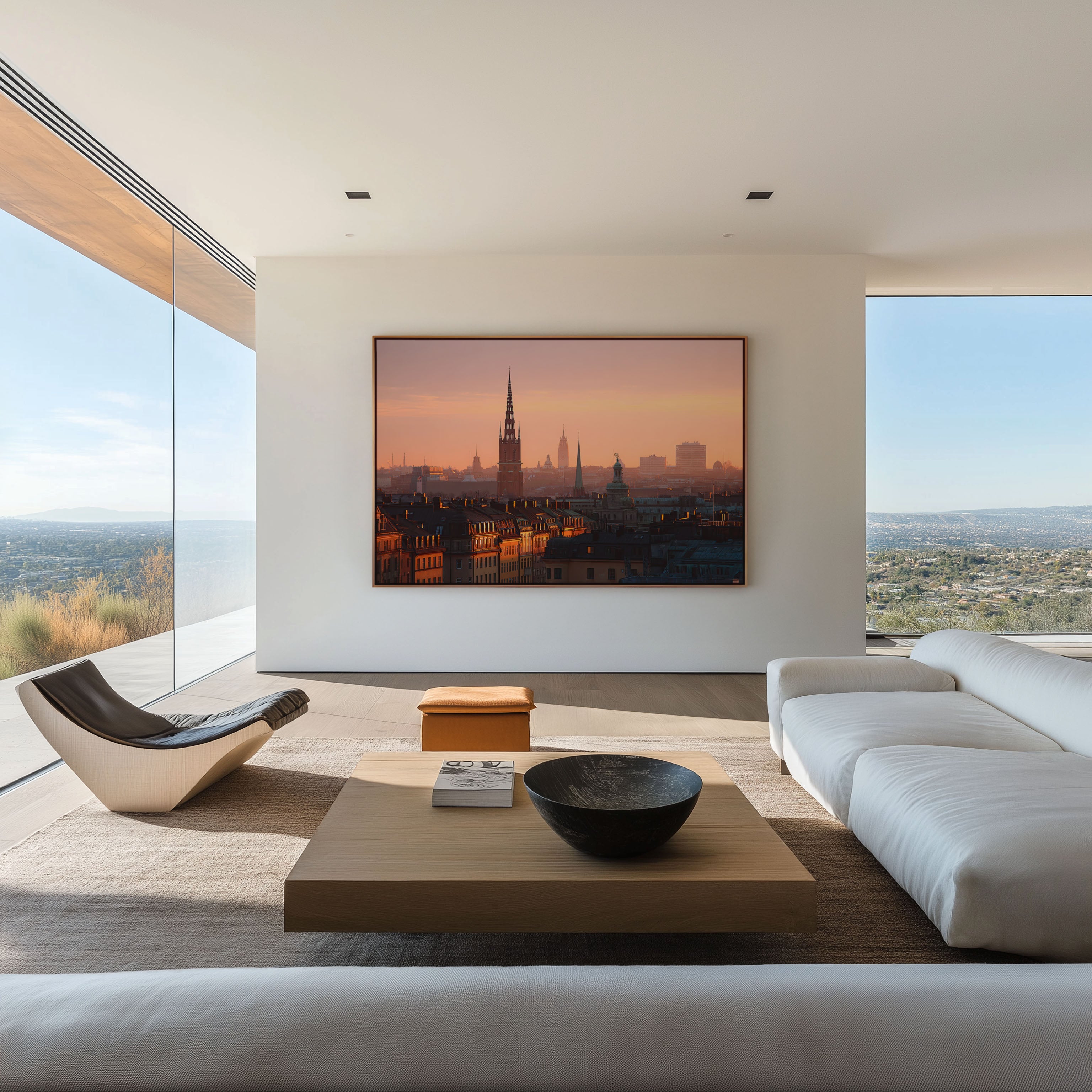Stockholm Sweden Skyline Wall Art Print – Historic Old Town Sunset