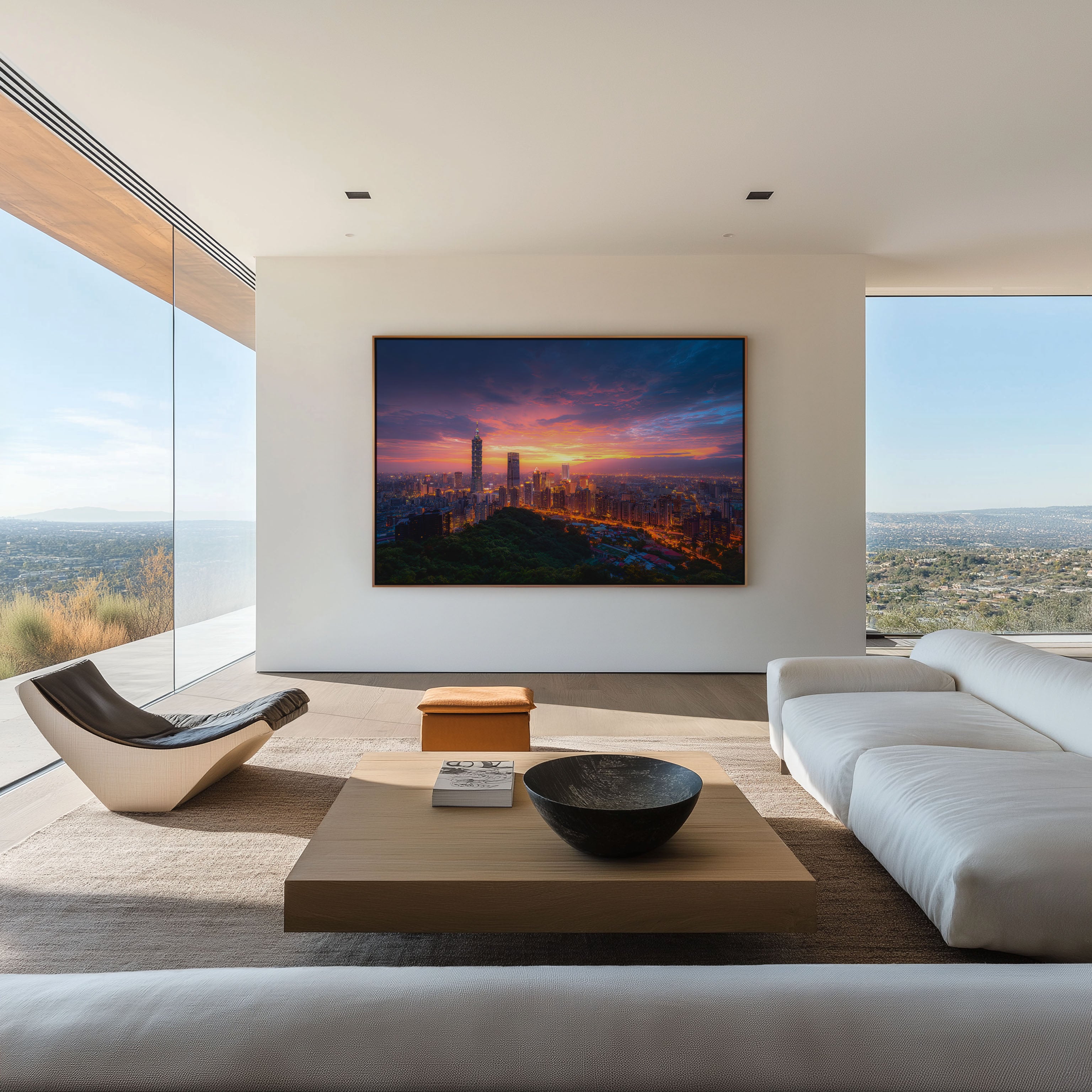 Taipei 101 Sunset Print – Taiwan Skyline Wall Art