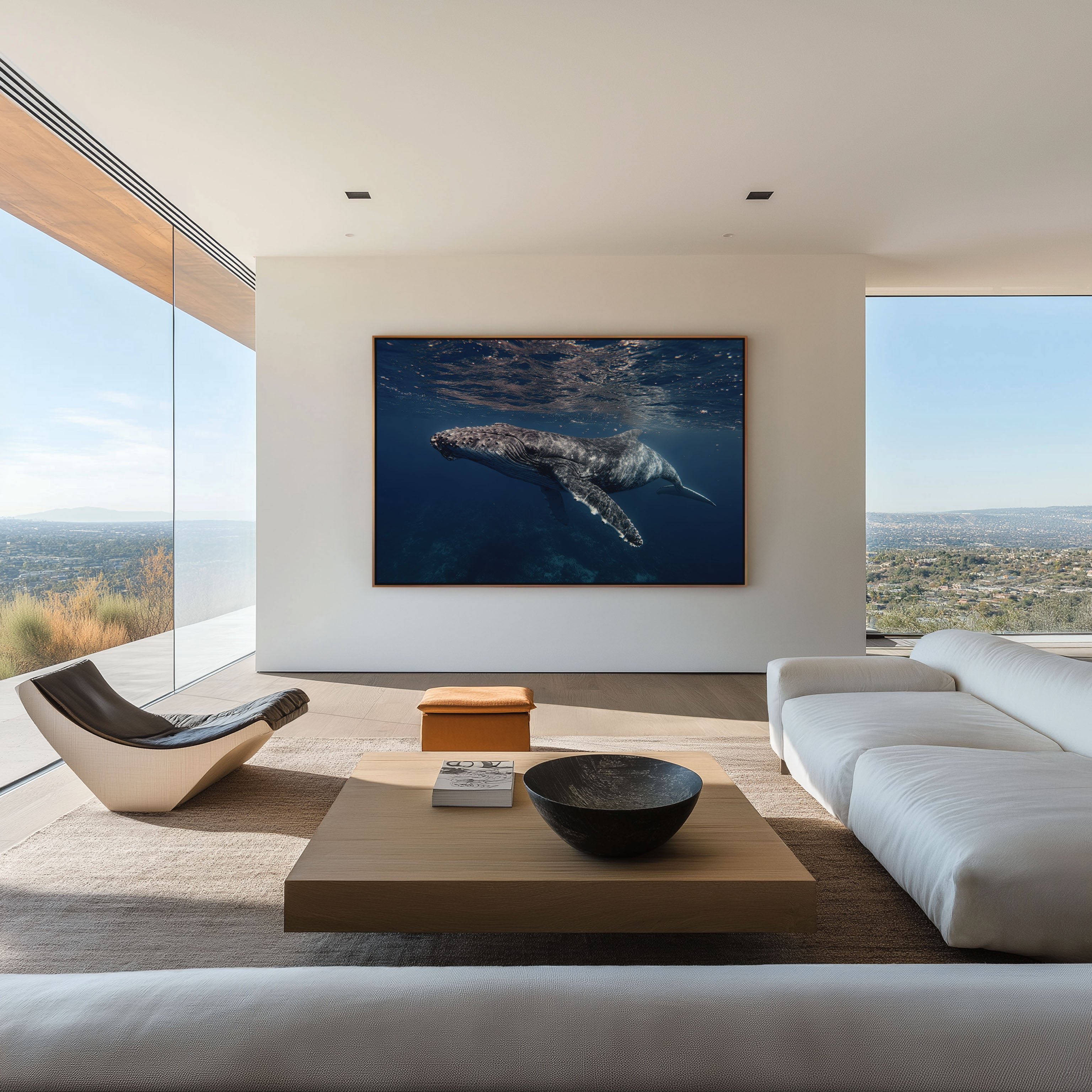 Humpback Whale Wall Art – Underwater Ocean Print