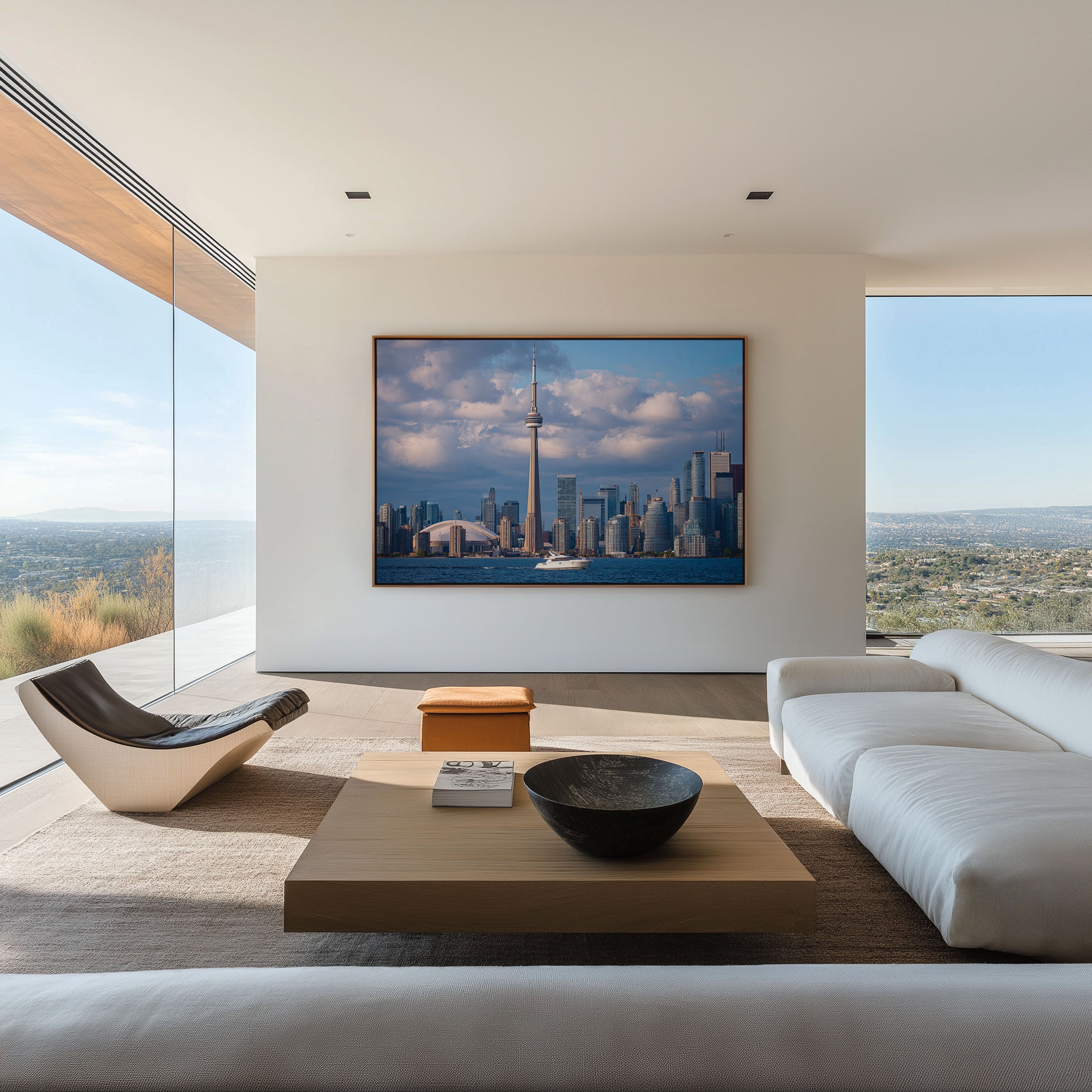 Toronto CN Tower Skyline Print | Lake Ontario Daytime Wall Art