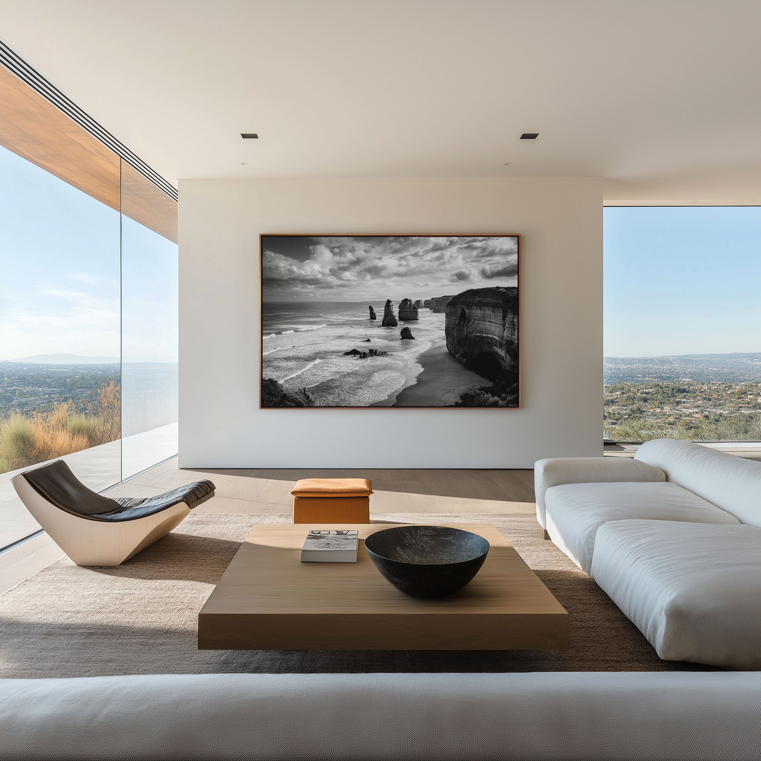 Twelve Apostles Australia Black & White Wall Art