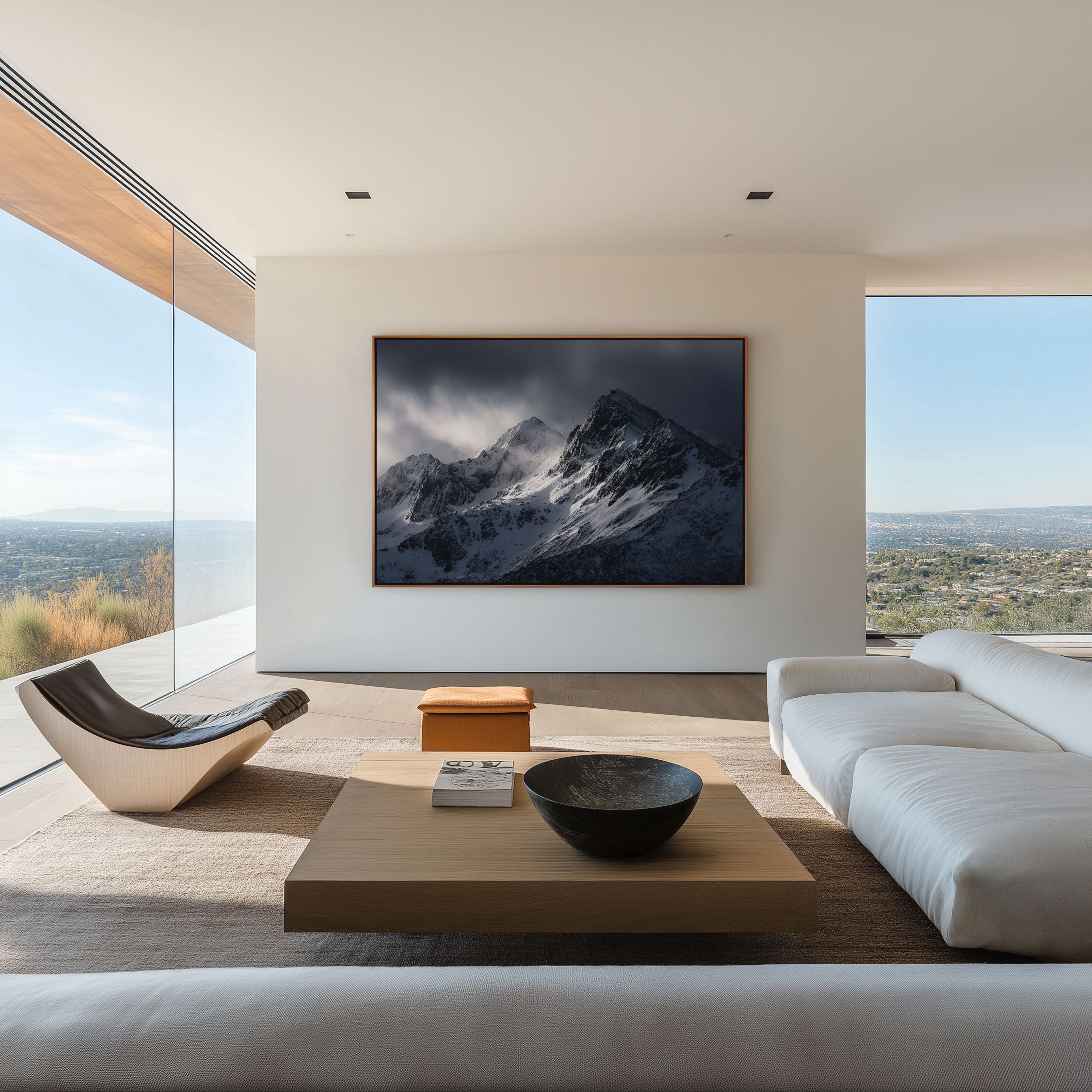 Patagonia Mountain Wall Art Print | Ushuaia Snow Peaks Poster