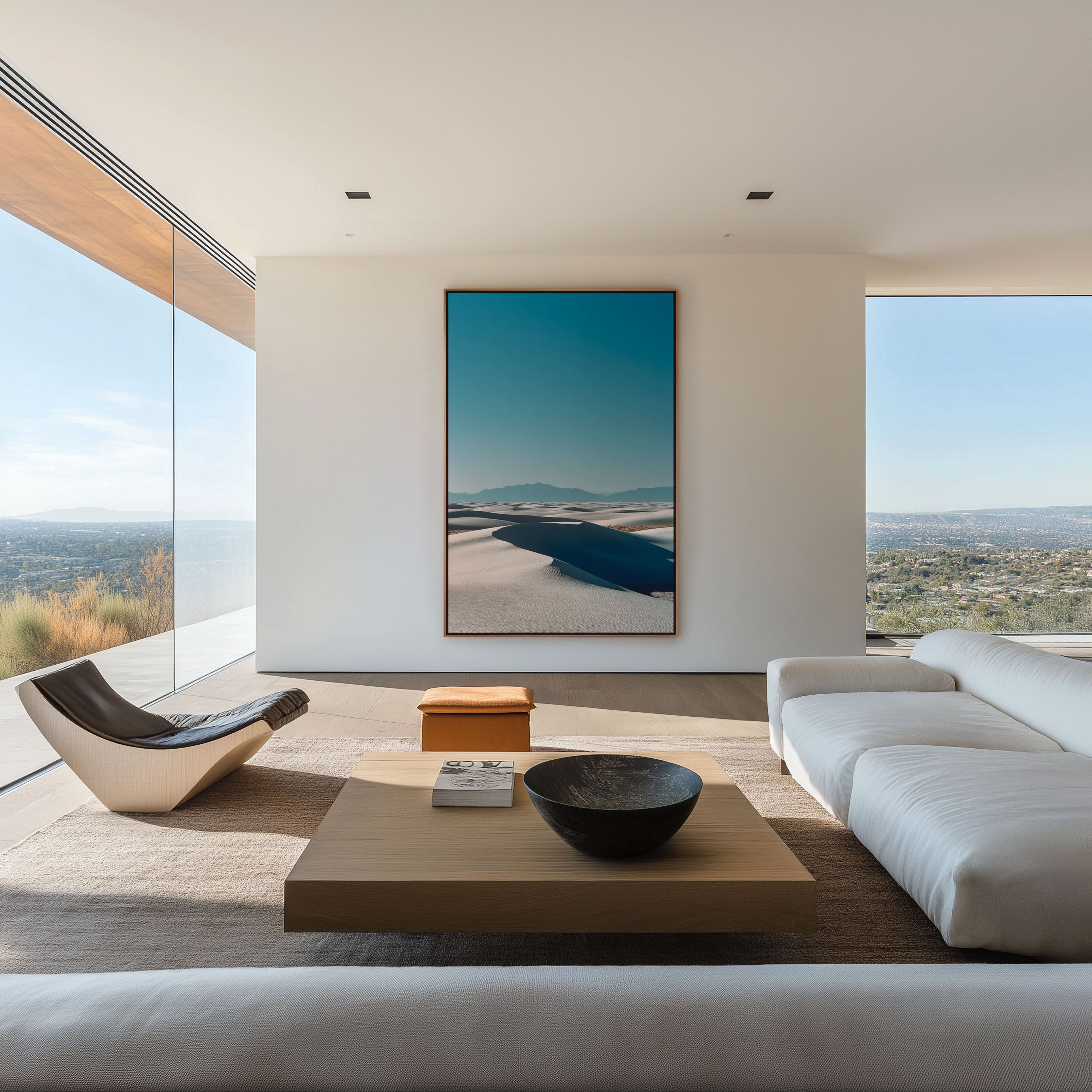 White Sands Desert Dunes Wall Art | Minimal Landscape Neutral Print
