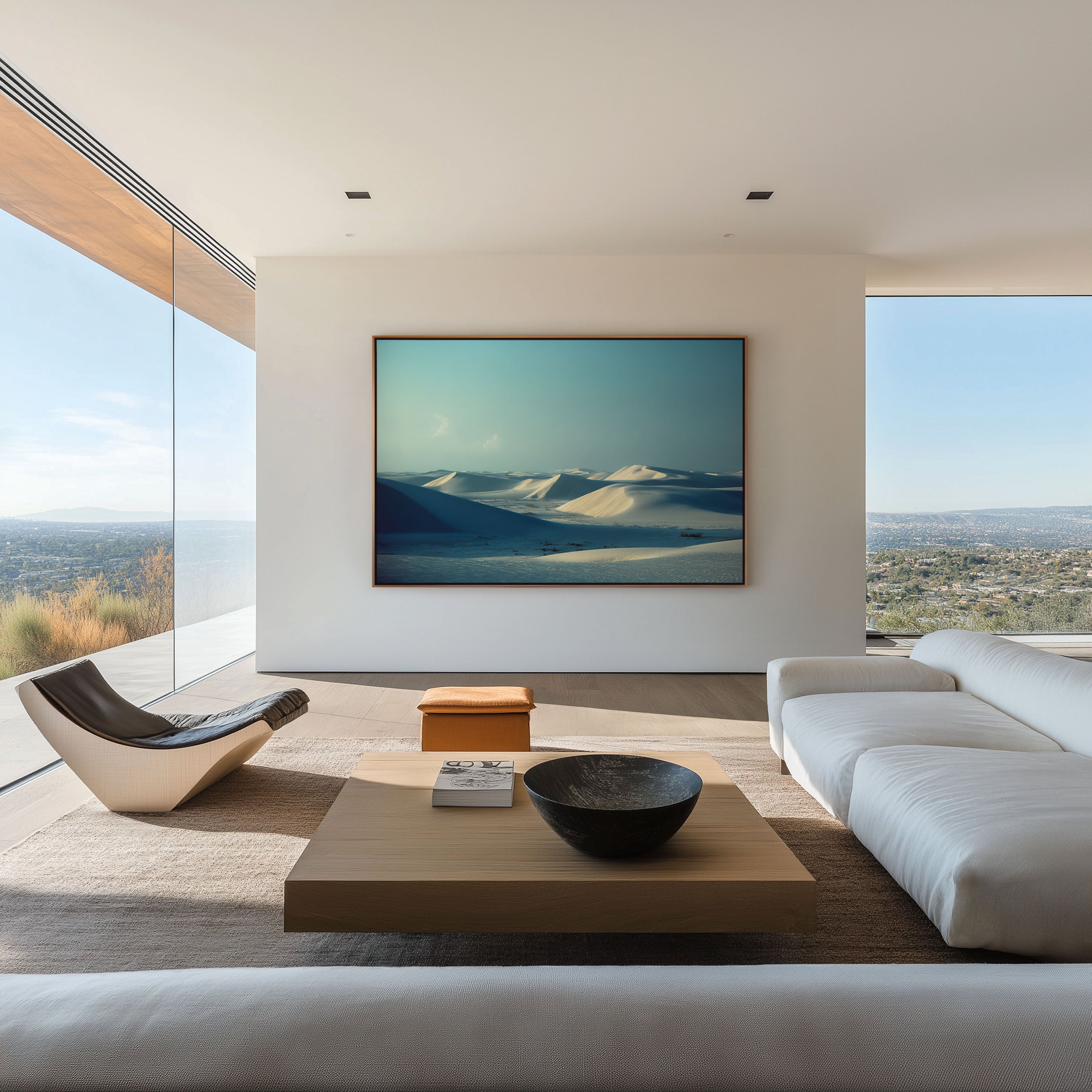White Sands New Mexico Minimalist Desert Wall Art Print