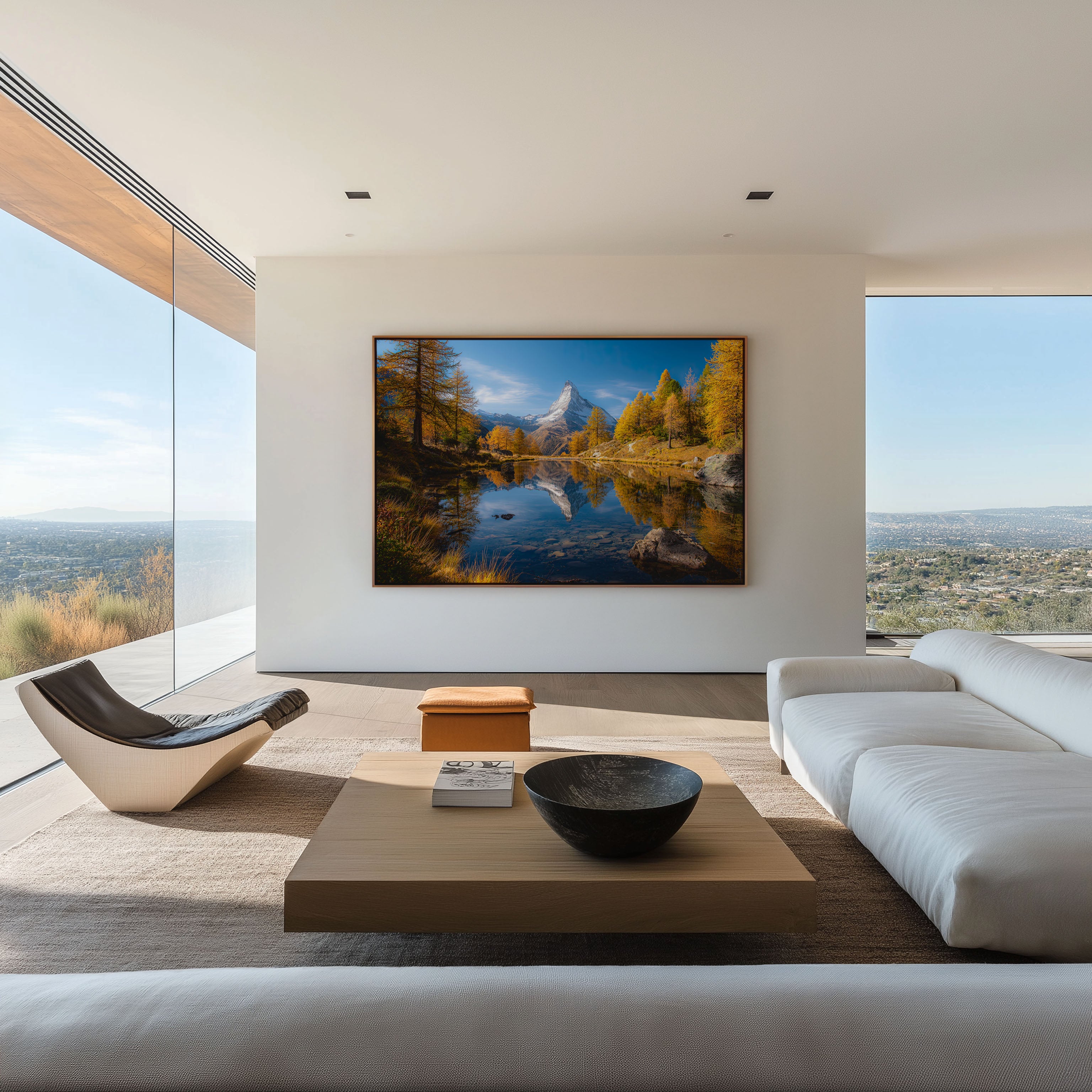 Zermatt Alpine Reflection Print – Swiss Mountain Wall Art