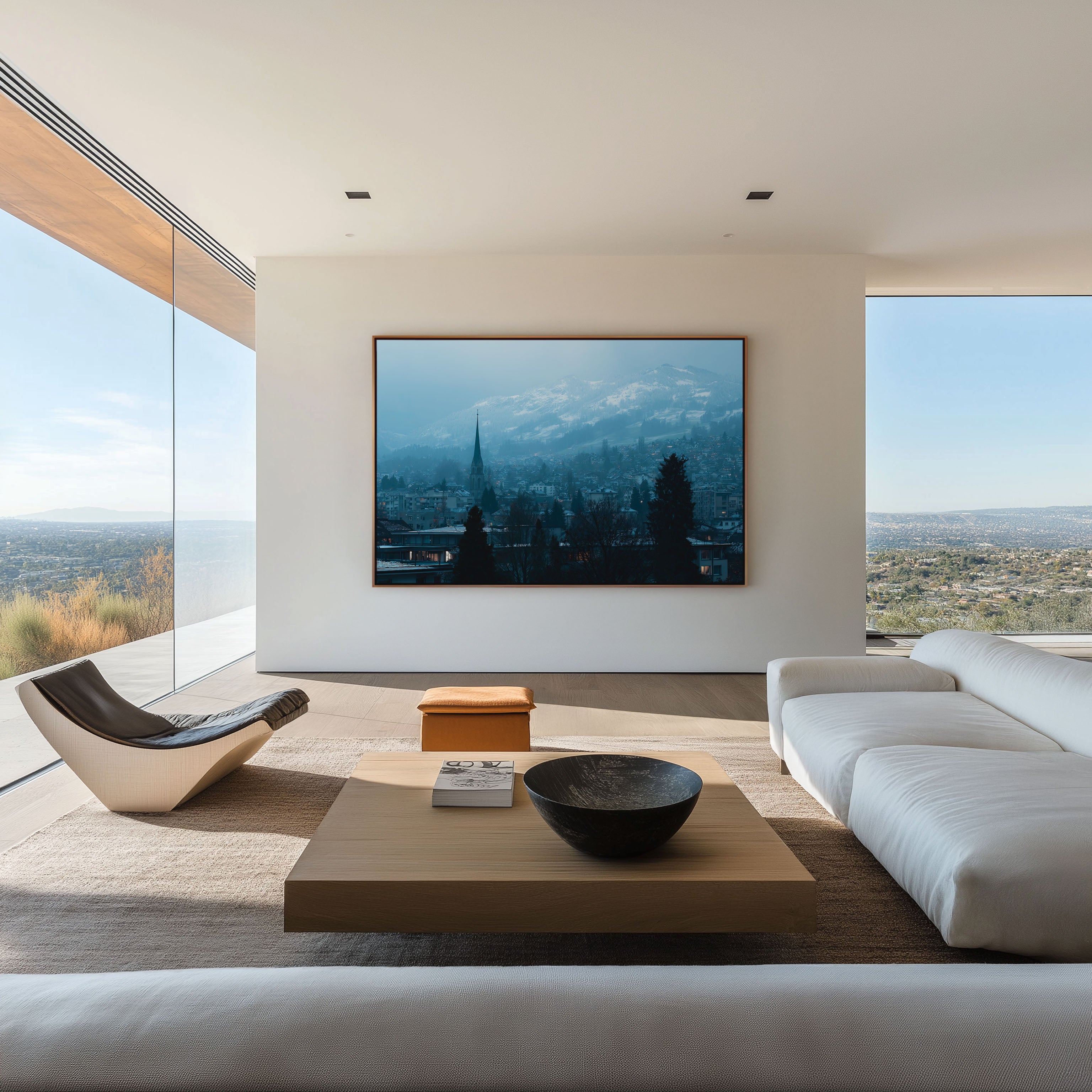 Zurich Switzerland Skyline Wall Art Print – Alpine Mountain Cityscape
