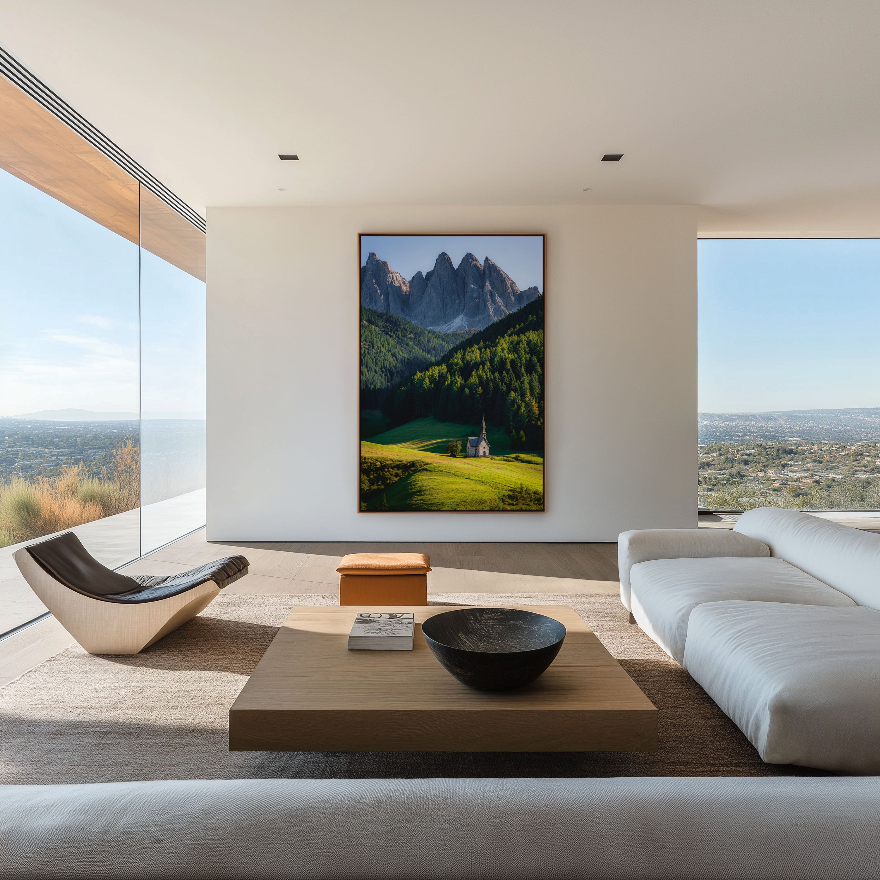 Val di Funes Dolomites Chapel Print | Santa Maddalena Church Wall Art | Odle Peaks Green Meadow Dolomites Landscape Photography Poster