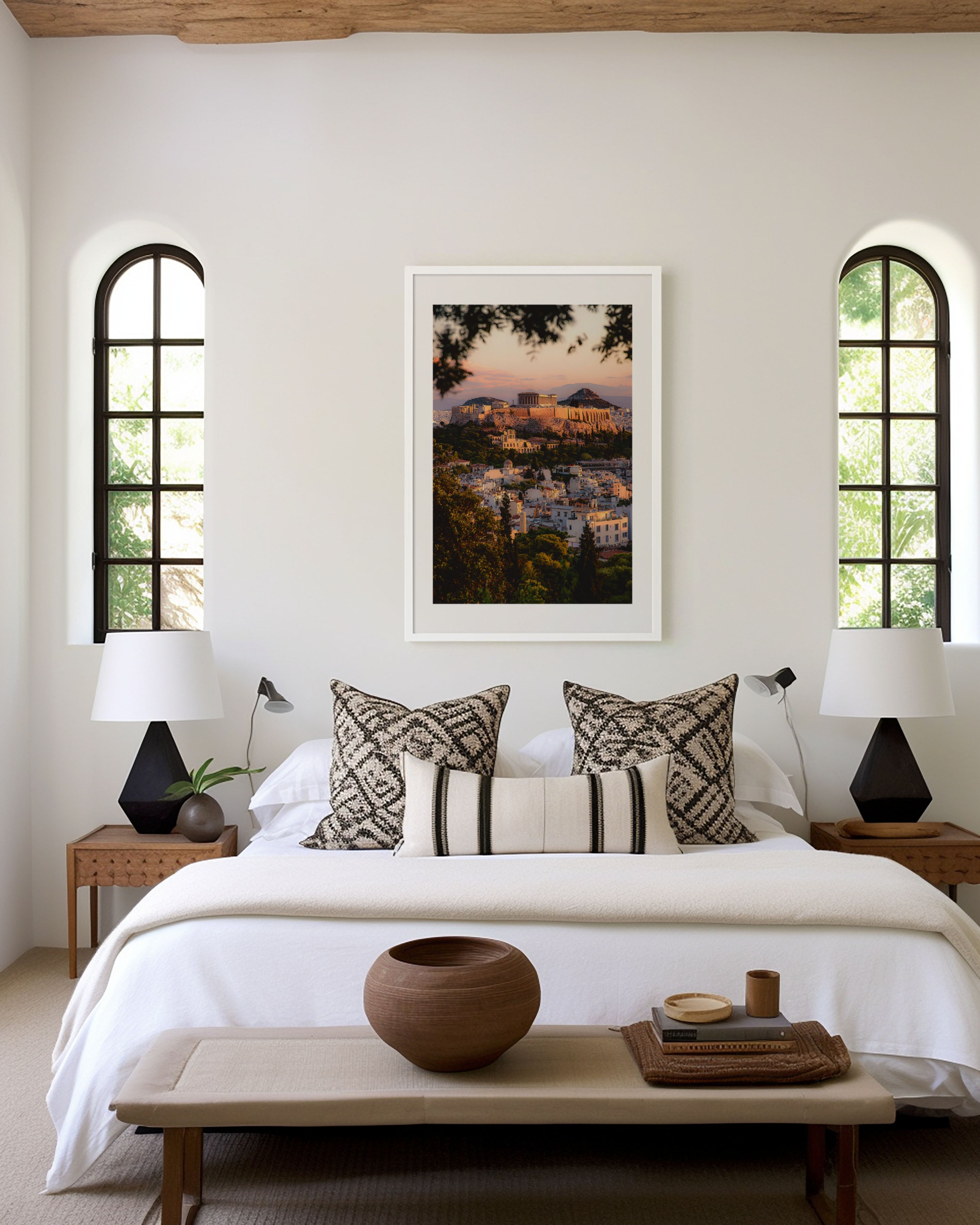 Acropolis of Athens at Sunset | Greece Travel Wall Art Print