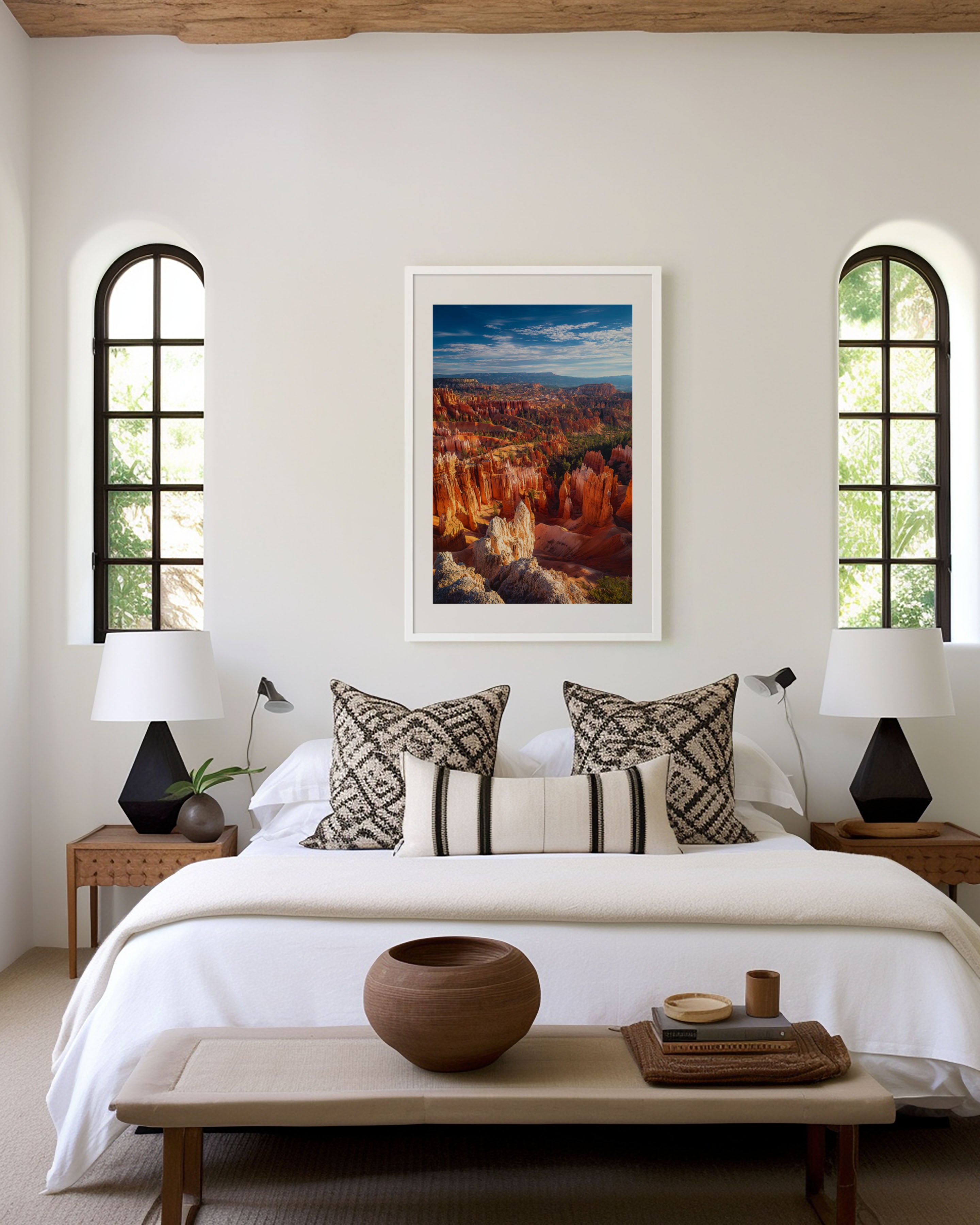 Bryce Canyon Hoodoos Wall Art Print | Utah National Park Amphitheatre Sunrise Photography | American Southwest Travel Poster | Bold Desert Home Decor
