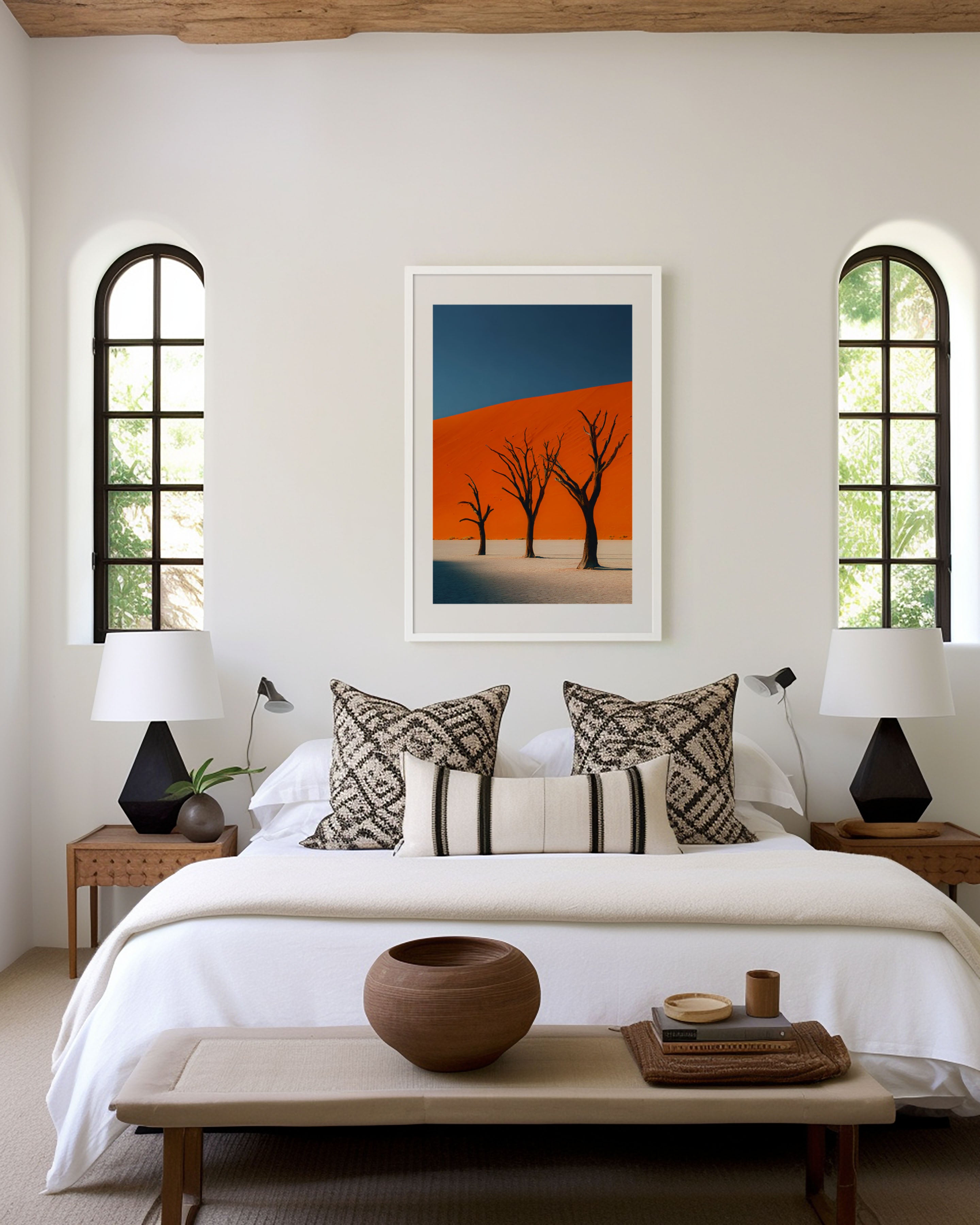 Deadvlei Three Trees | Namib Desert Dune Wall Art Print