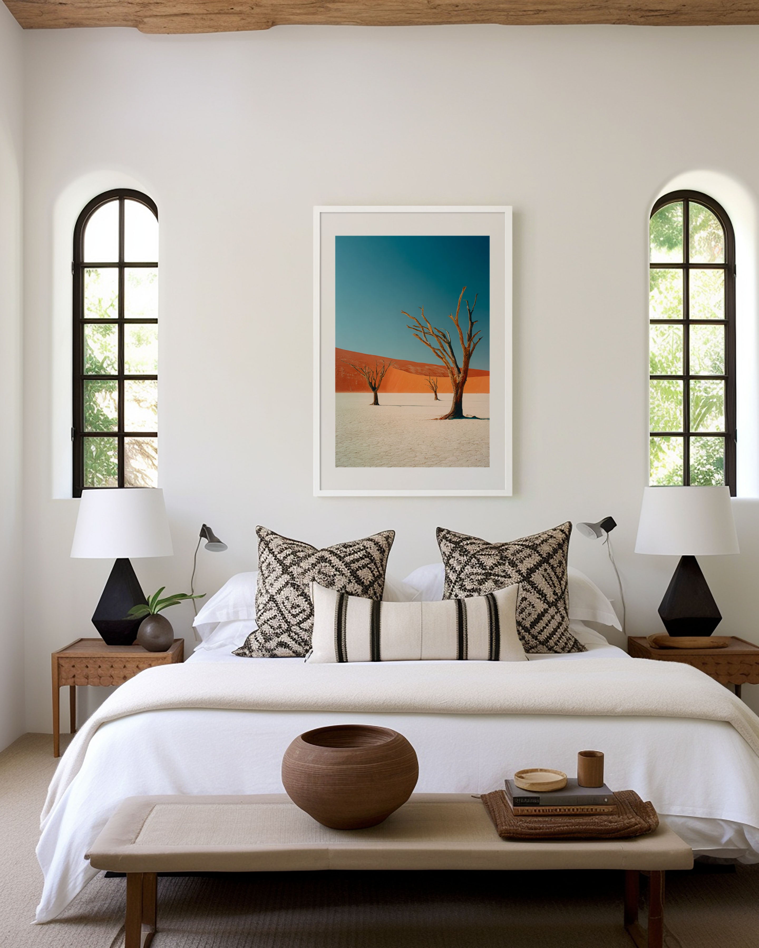 Deadvlei Ancient Trees | Namib Desert Namibia Wall Art Print