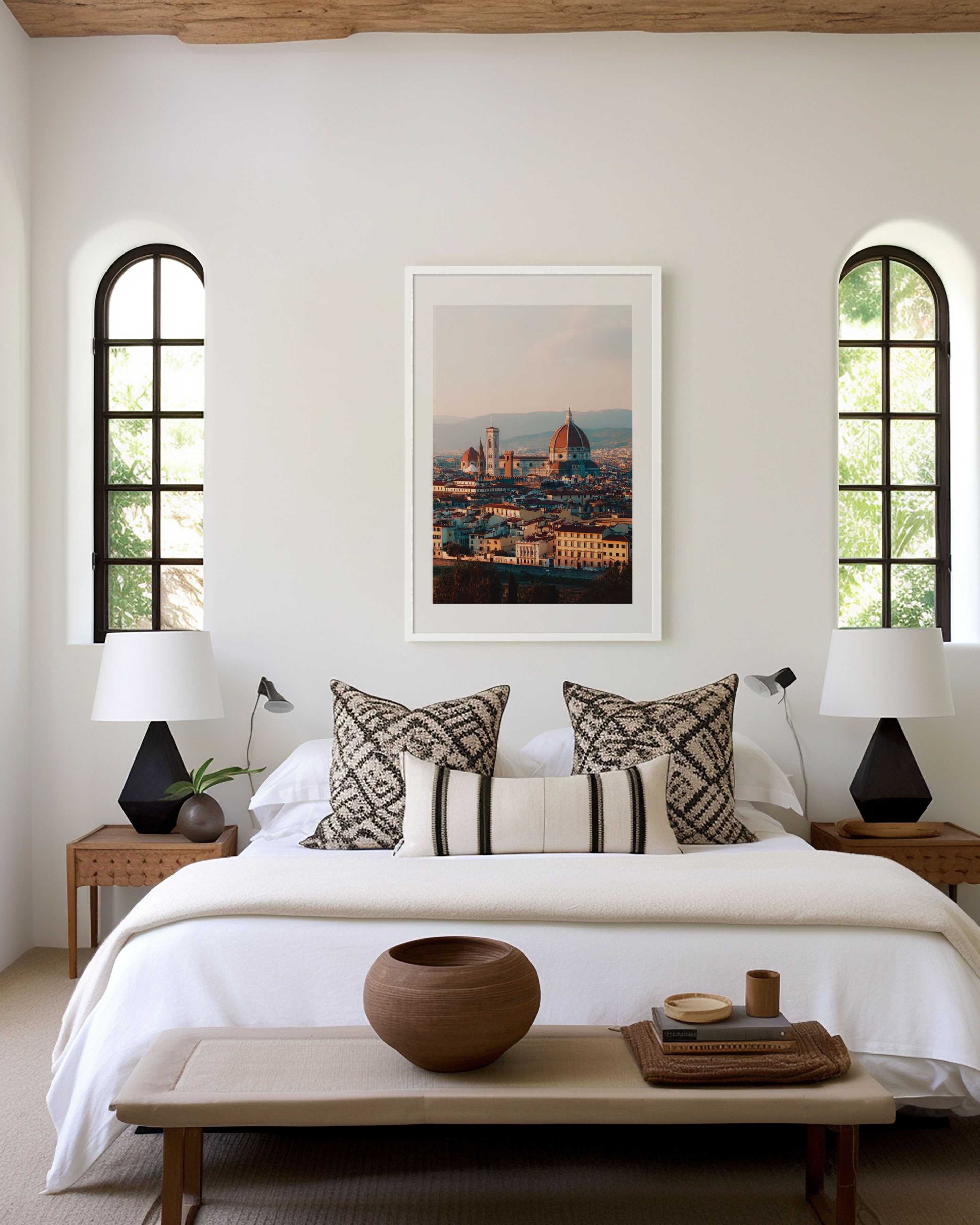 Florence Skyline Wall Art Print | Duomo Cathedral Photography | Tuscany Italy Cityscape Poster | Renaissance City Travel Print | European Home Decor