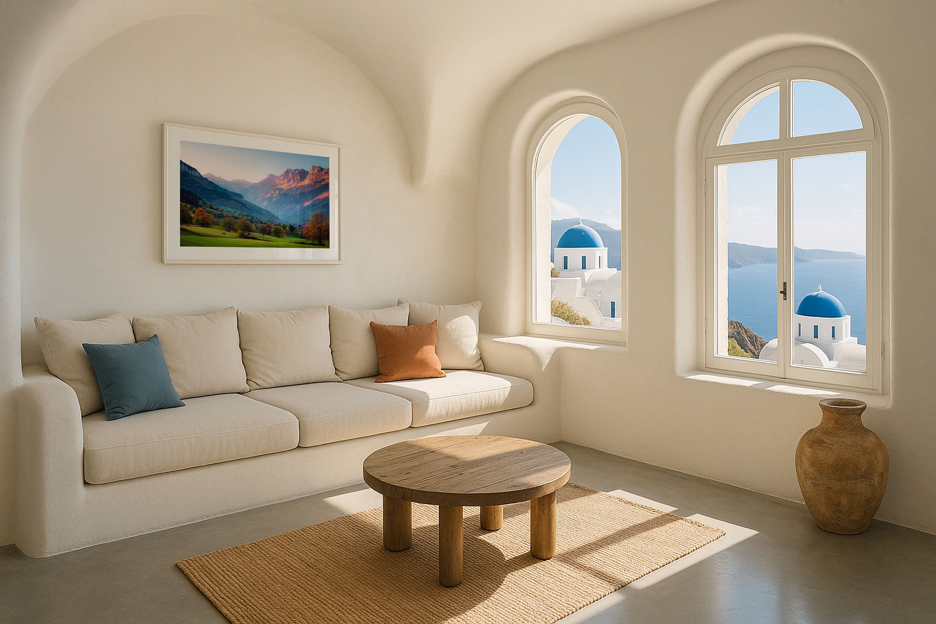 Interlaken Switzerland Alpine Valley Wall Art Print – Golden Mountain Light