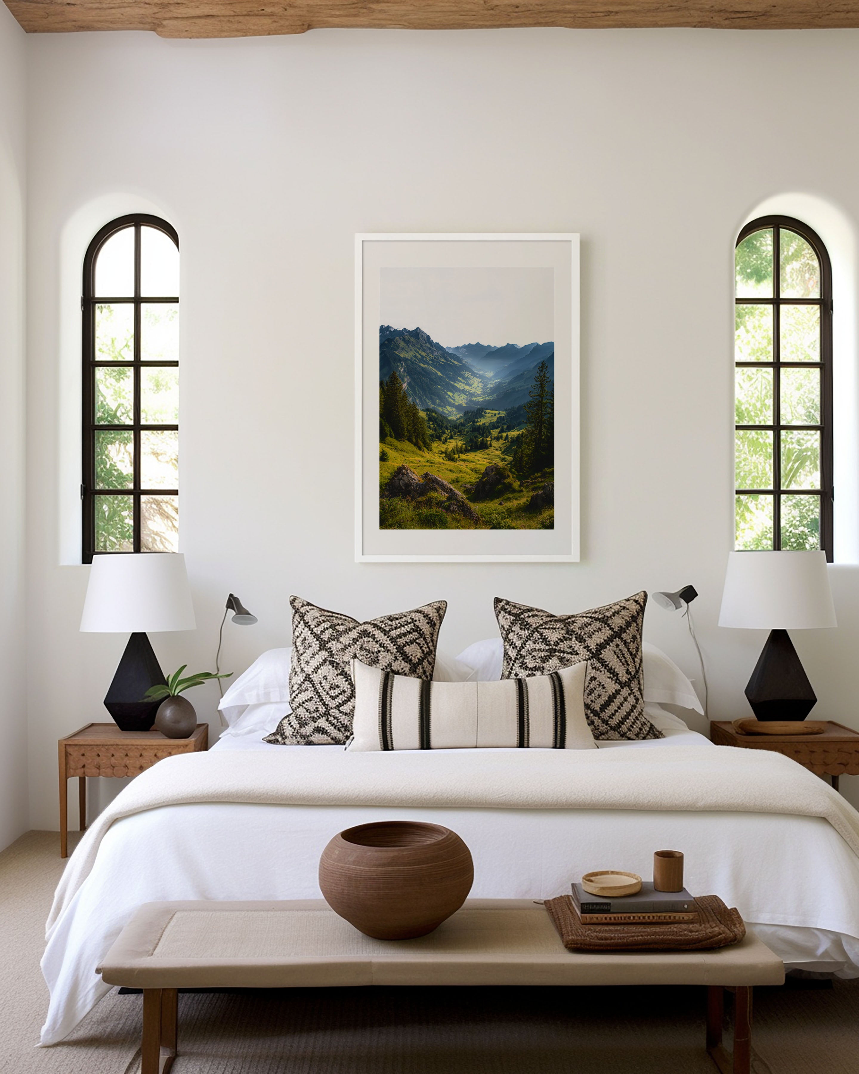 Interlaken Valley Switzerland Wall Art Print | Swiss Alps Landscape Photography Poster | Mountain Nature Decor