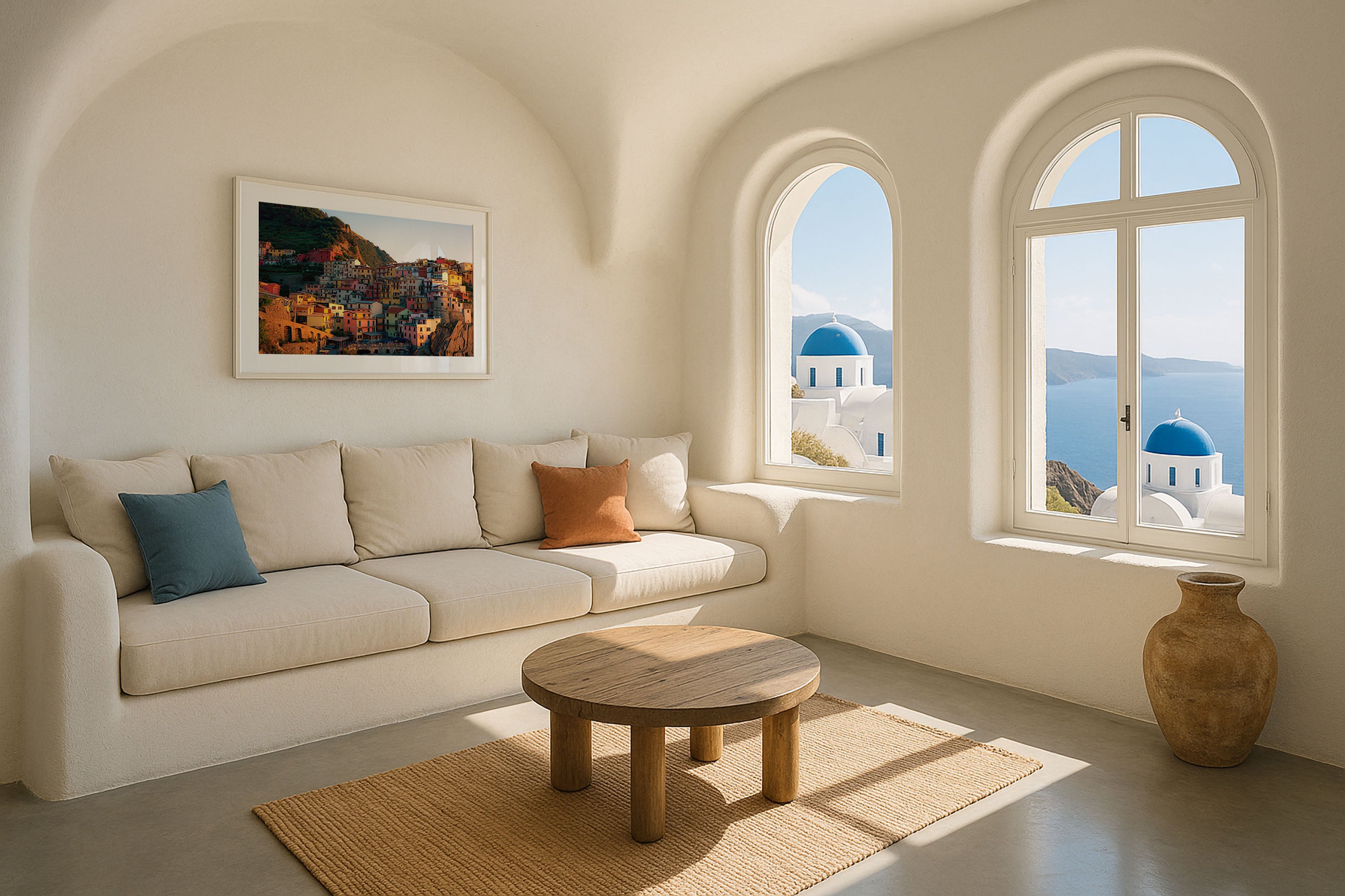 Manarola Cinque Terre Wall Art – Colorful Italian Cliffside Village