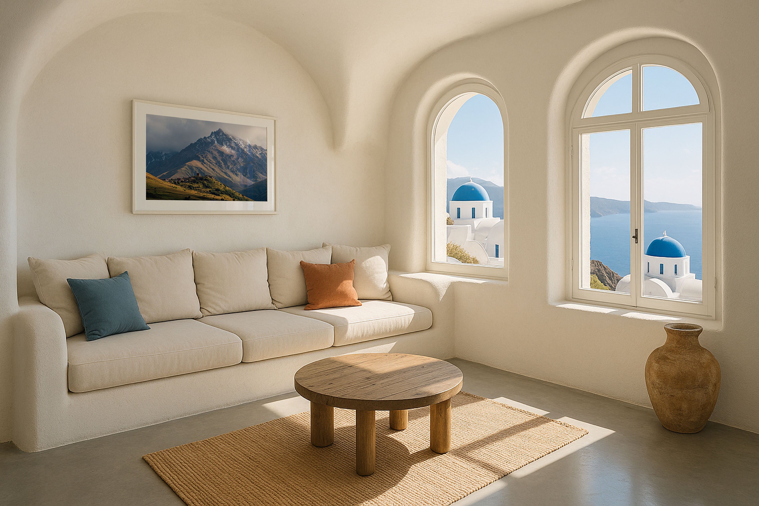 Mount Kazbek Georgia Wall Art | Caucasus Mountain Landscape Print