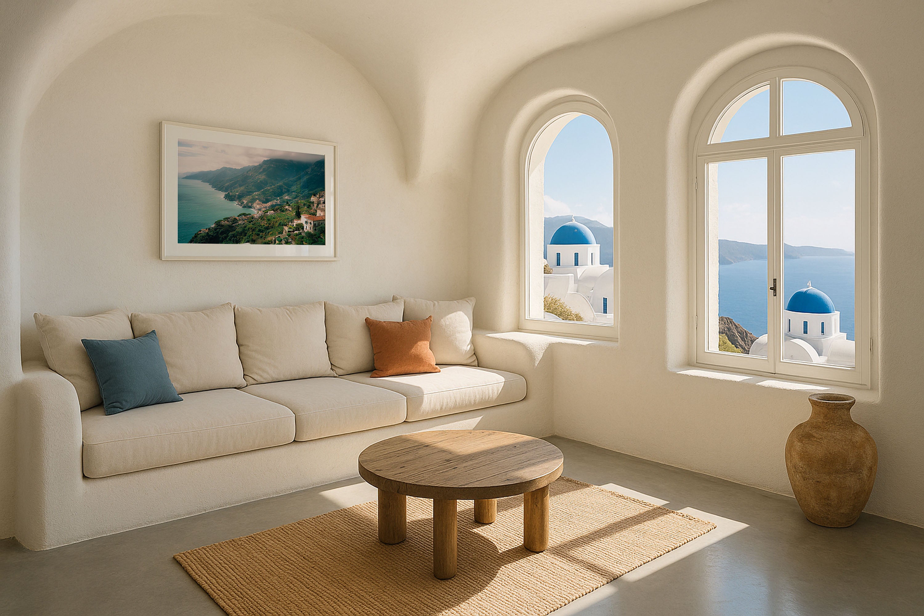 Ravello Amalfi Coast Wall Art – Italy Mountain Village Ocean View