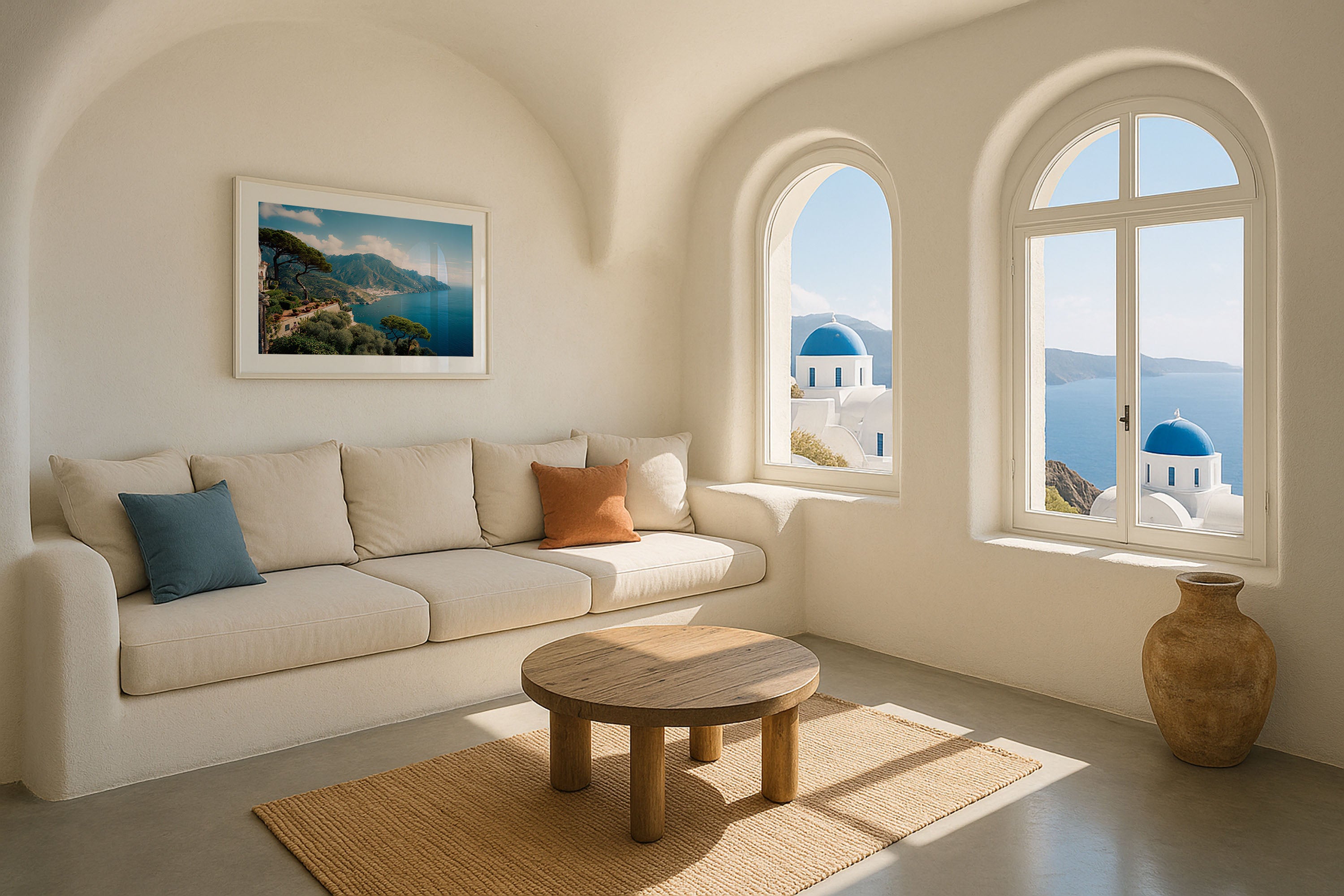 Ravello Amalfi Coast Scenic Wall Art – Italy Coastal Landscape View