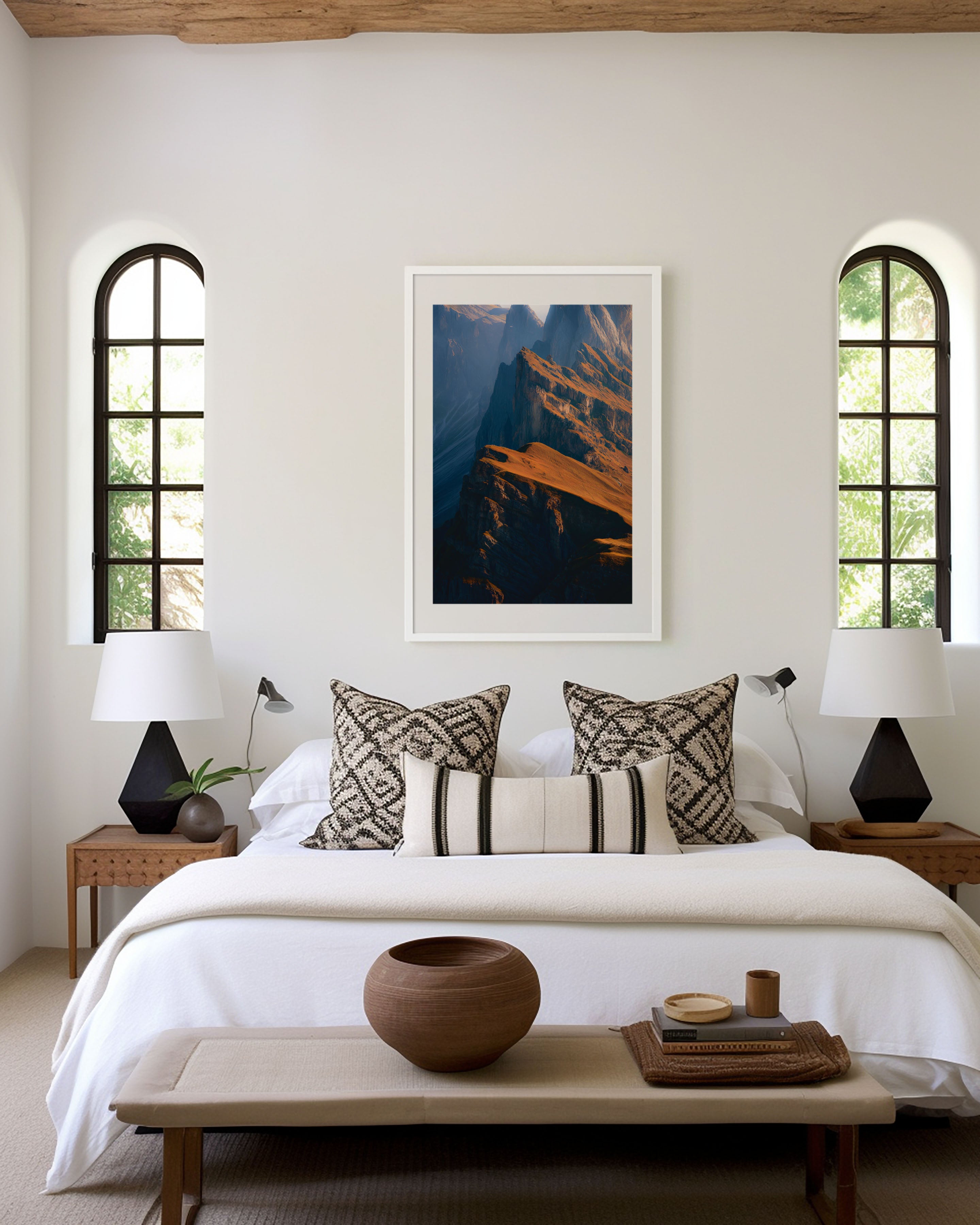 Seceda Dolomites Sunrise Ridge Wall Art | Italian Alps Golden Hour Mountain Landscape Print | Dramatic Europe Travel Photography