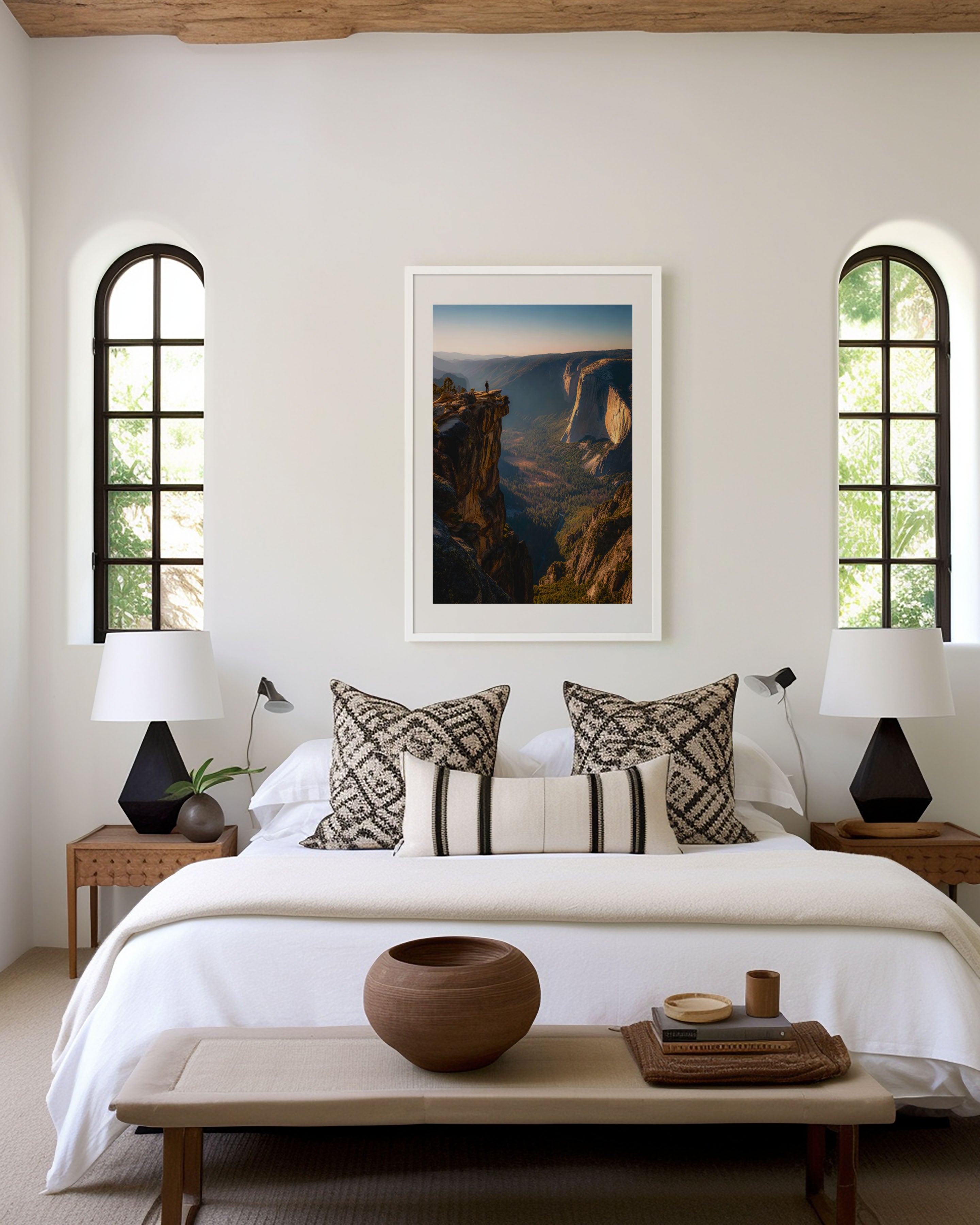 Taft Point Yosemite El Capitan Wall Art Print | California National Park Cliff Photography | Golden Hour Valley View Poster