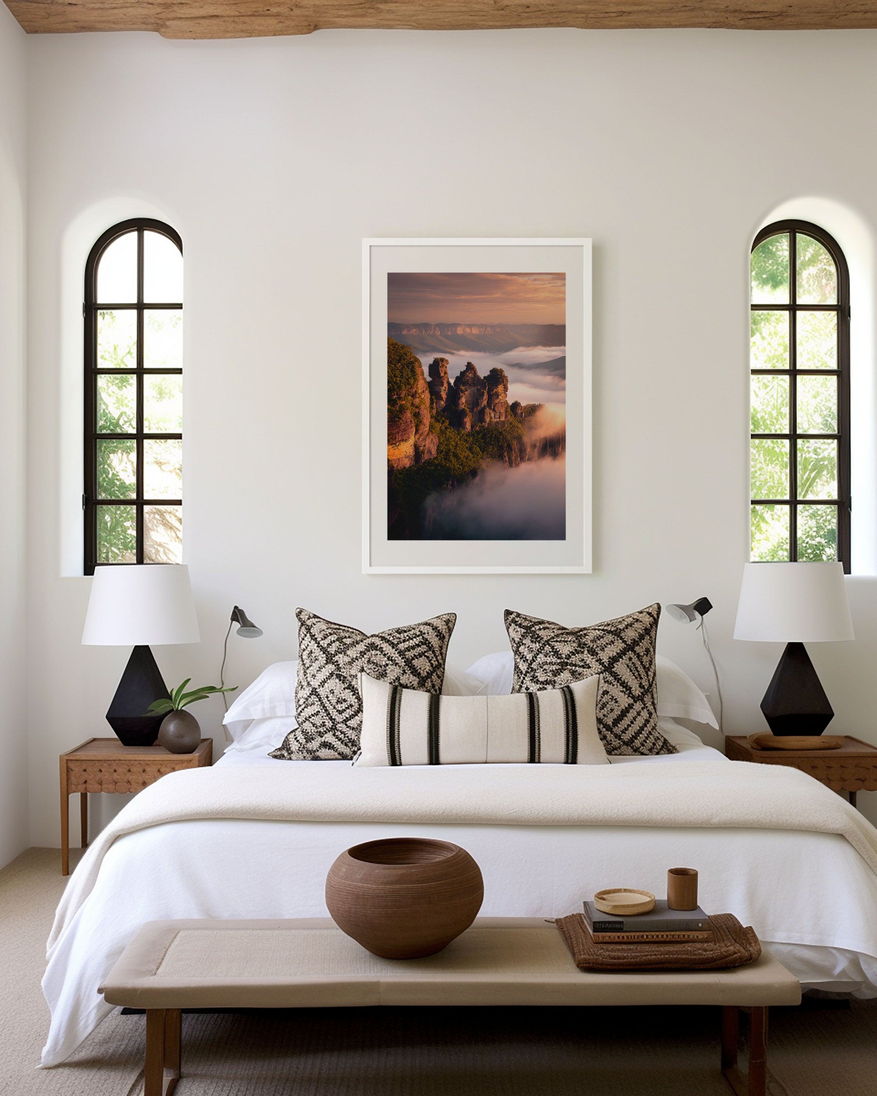 Three Sisters Blue Mountains Print | Katoomba NSW Sunrise Wall Art | Australian Landscape Photography