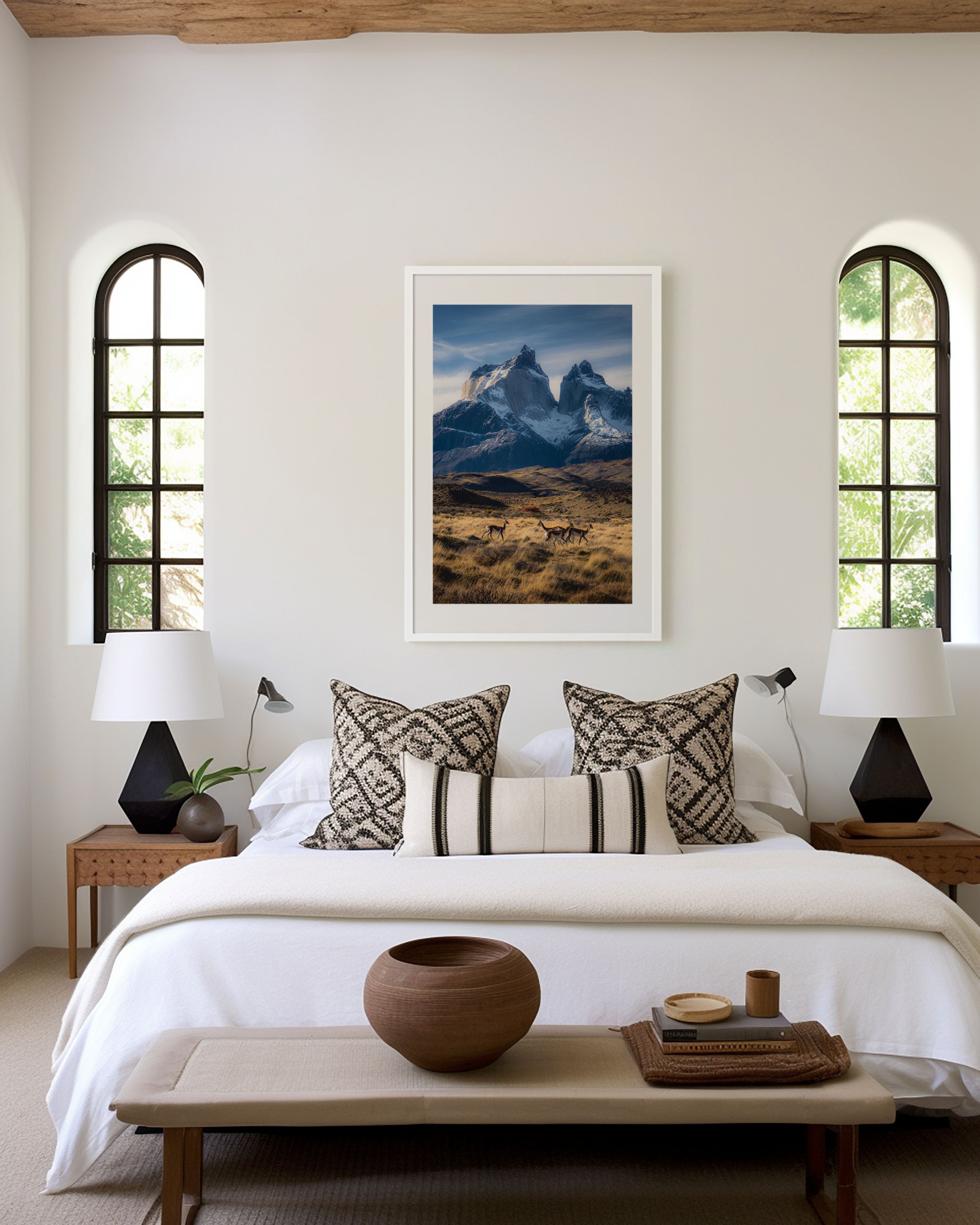 Torres del Paine Chile Wall Art – Patagonia Mountain Landscape Print