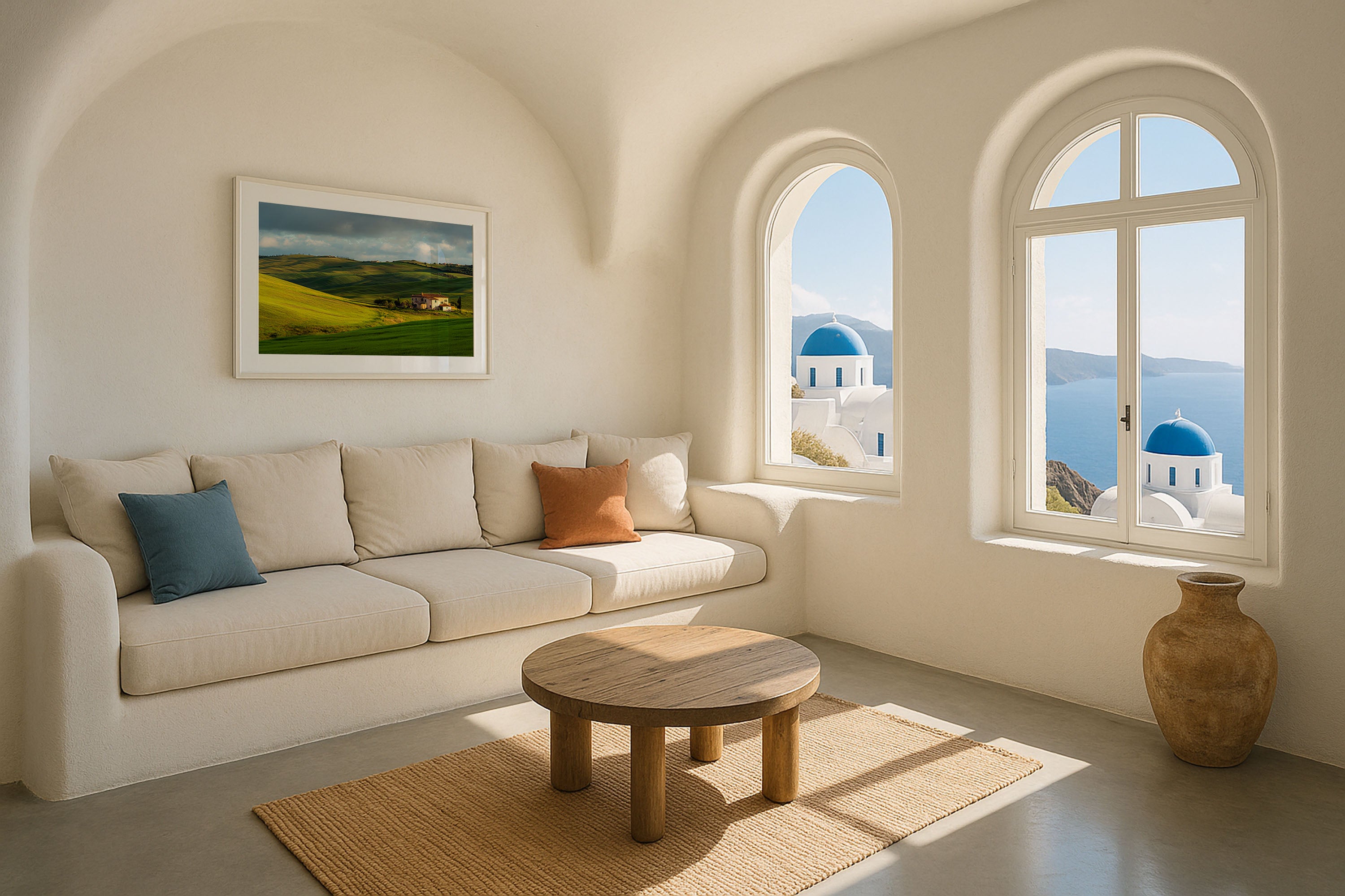 Tuscany Rolling Hills Print – Italian Farmhouse Wall Art