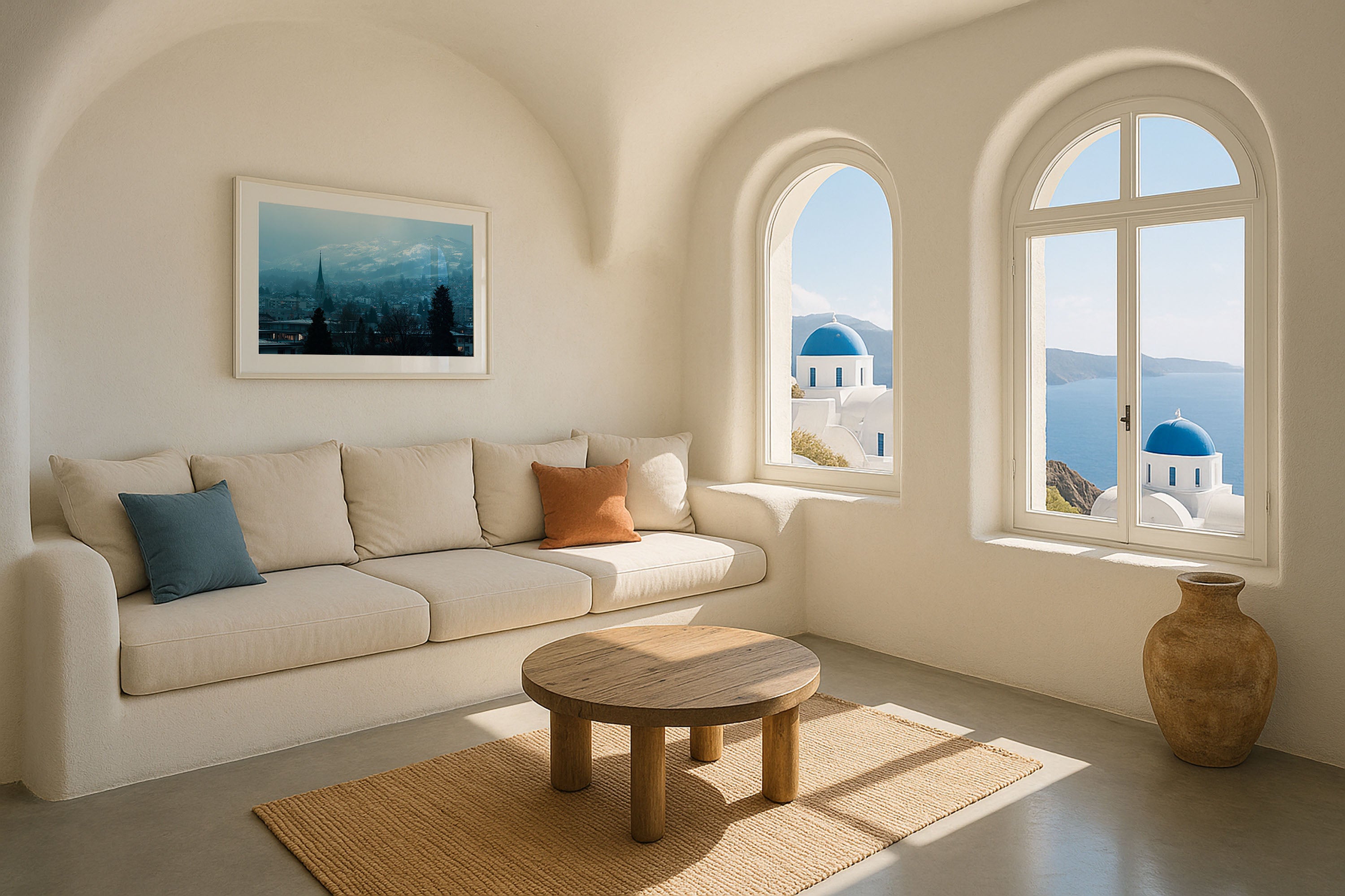 Zurich Switzerland Skyline Wall Art Print – Alpine Mountain Cityscape