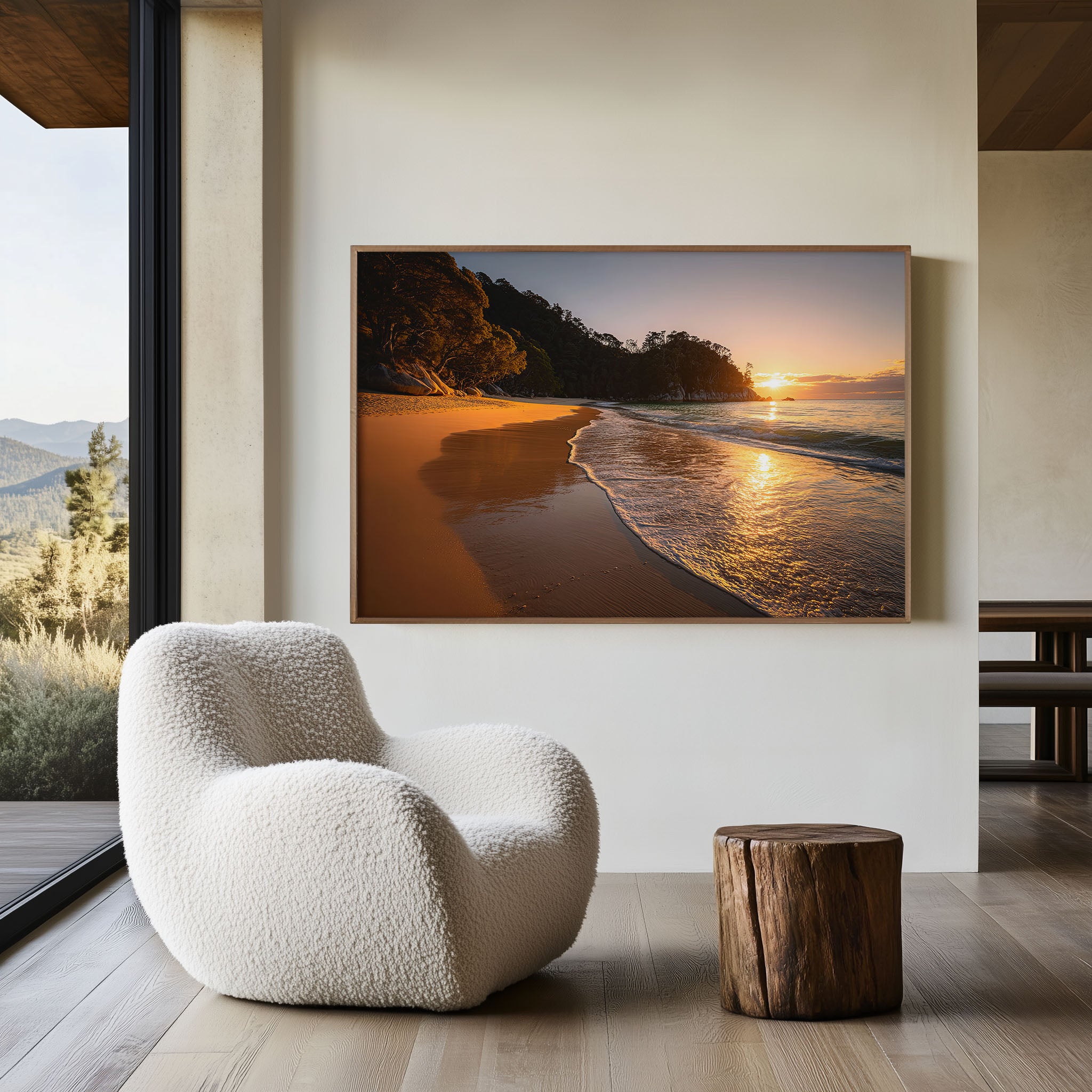 Abel Tasman Beach Sunset Wall Art Print – New Zealand