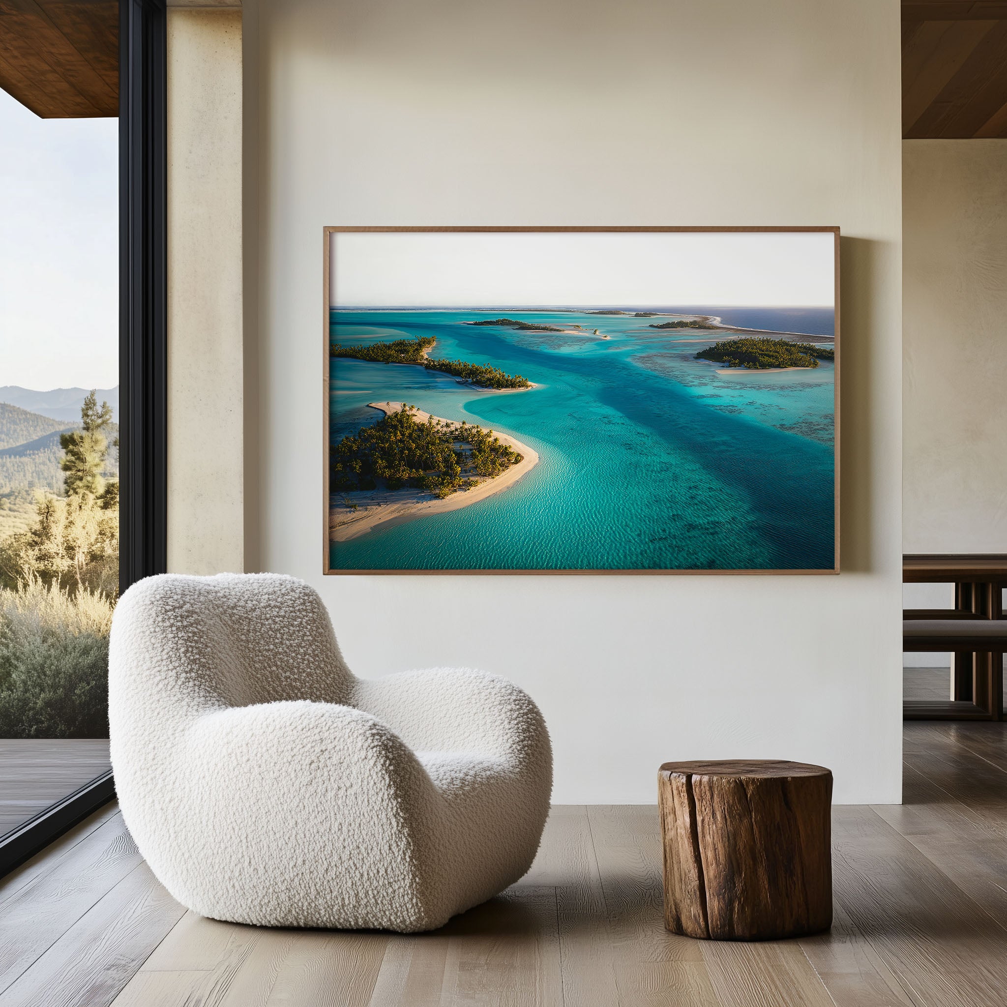 Aitutaki Tropical Islands Wall Art Print – Cook Islands Lagoon