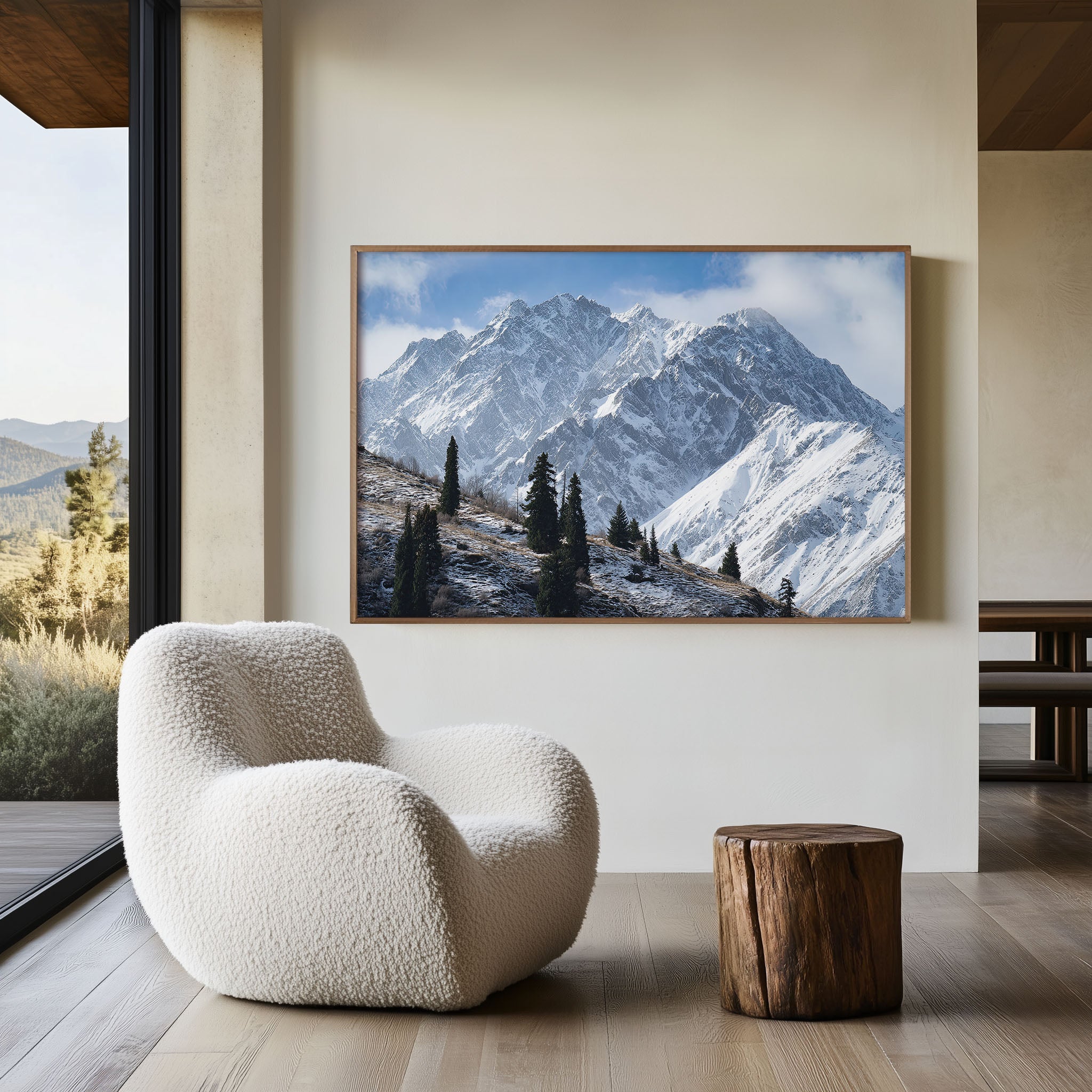 Ala Archa Mountains Wall Art | Kyrgyzstan Tian Shan Snow Peak Landscape Print