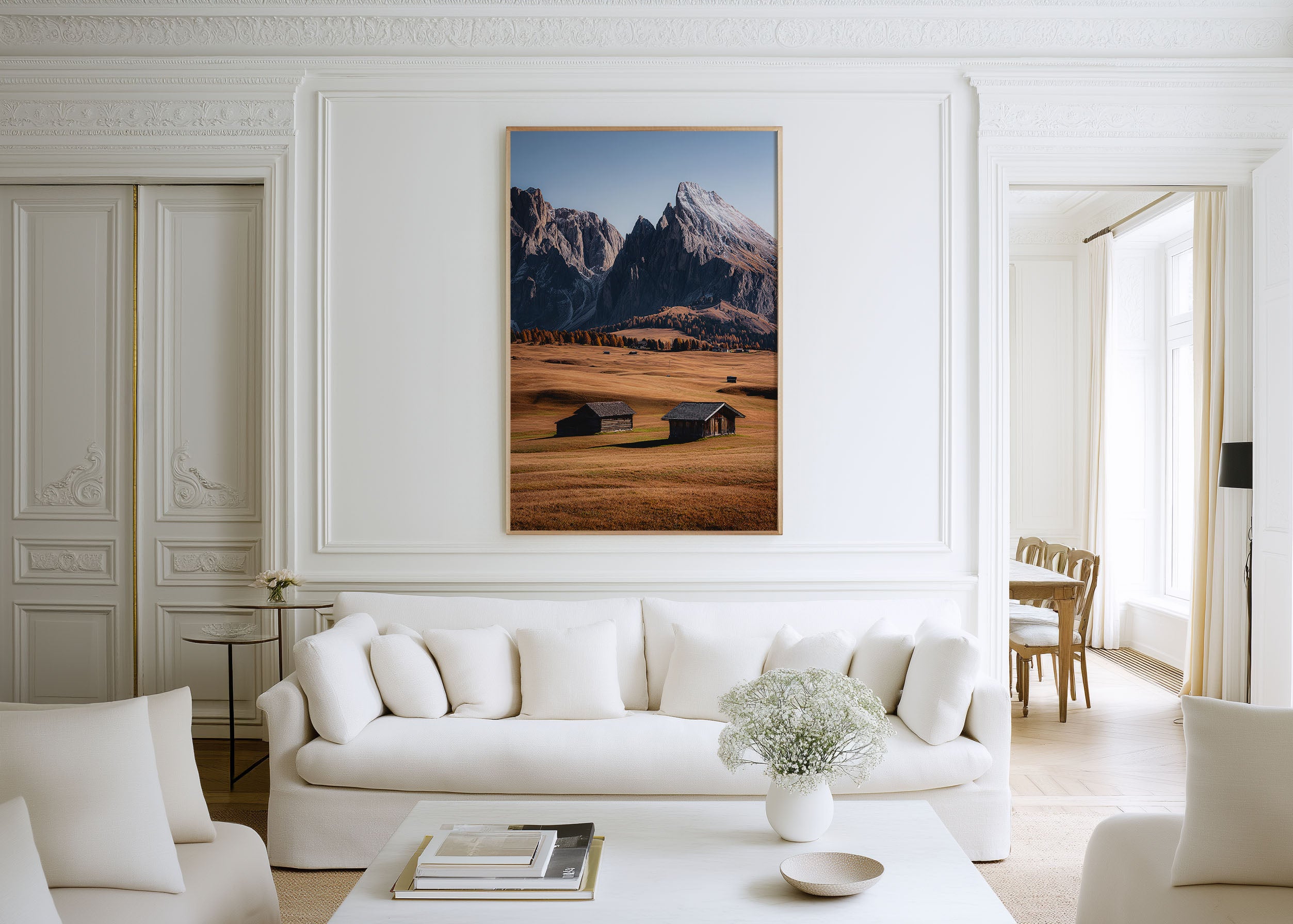 Alpe di Siusi Dolomites Print | Autumn Alpine Meadow Wall Art | South Tyrol Italy Photography