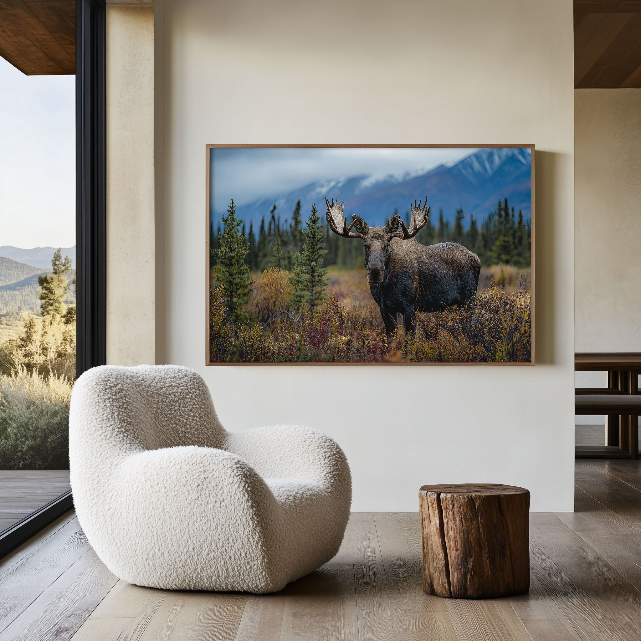 Northern Majesty – Alaskan Moose in the Wild Wall Art Print