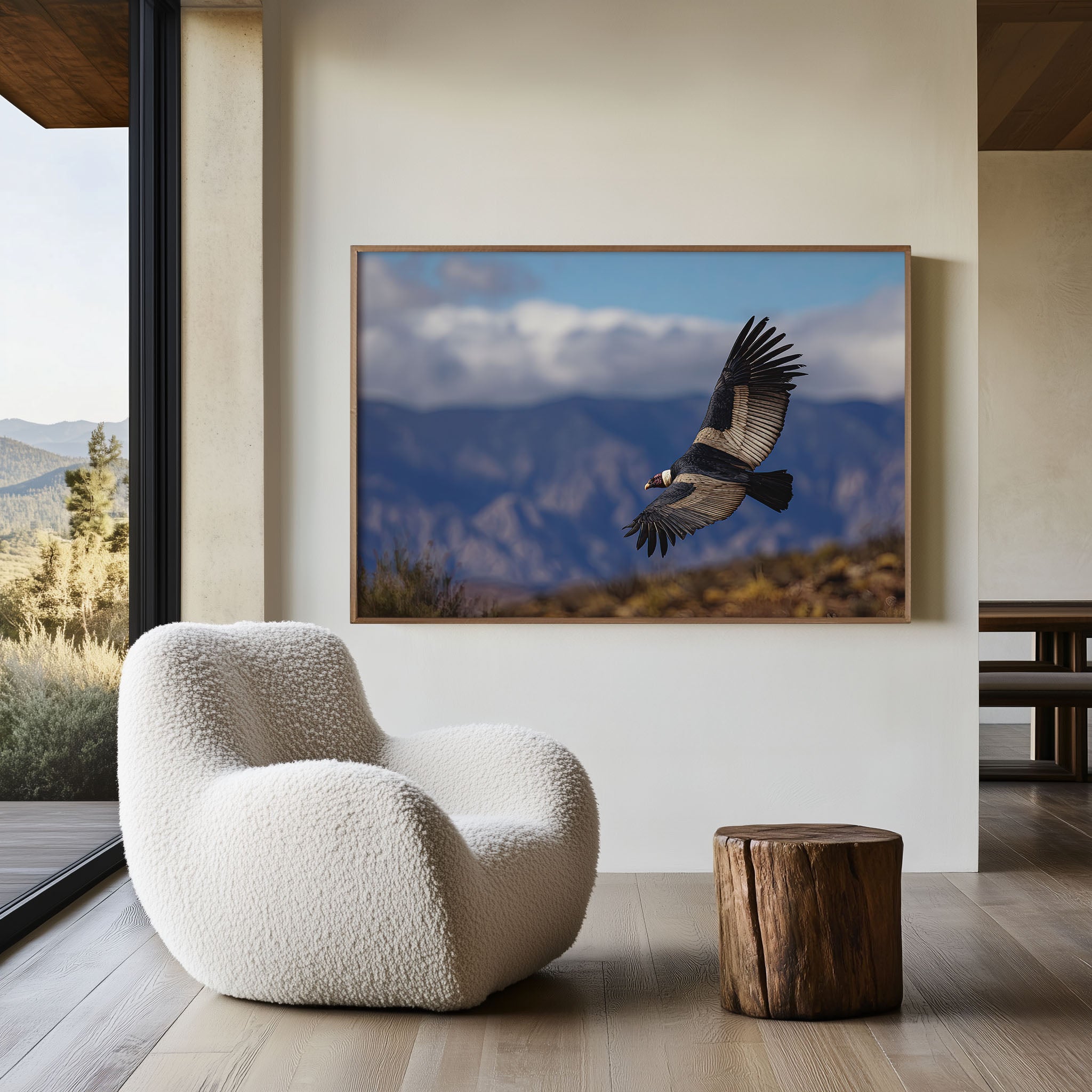 Andean Condor Wall Art – Patagonian Sky Wildlife Photography Print