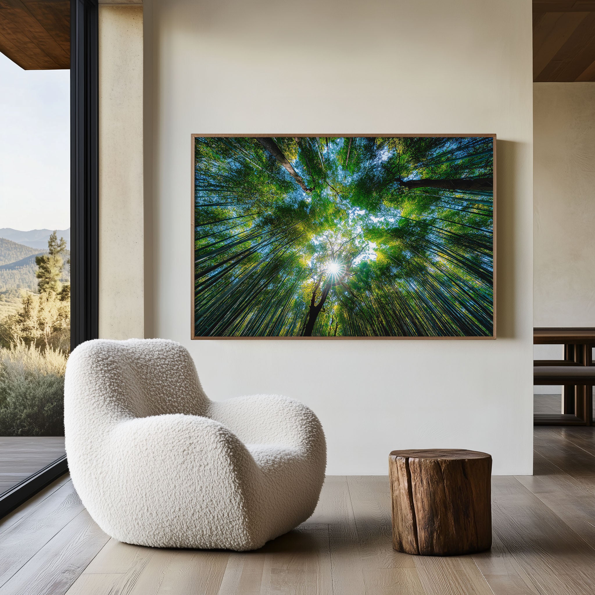Arashiyama Bamboo Forest Wall Art Print – Kyoto Japan Nature Canvas