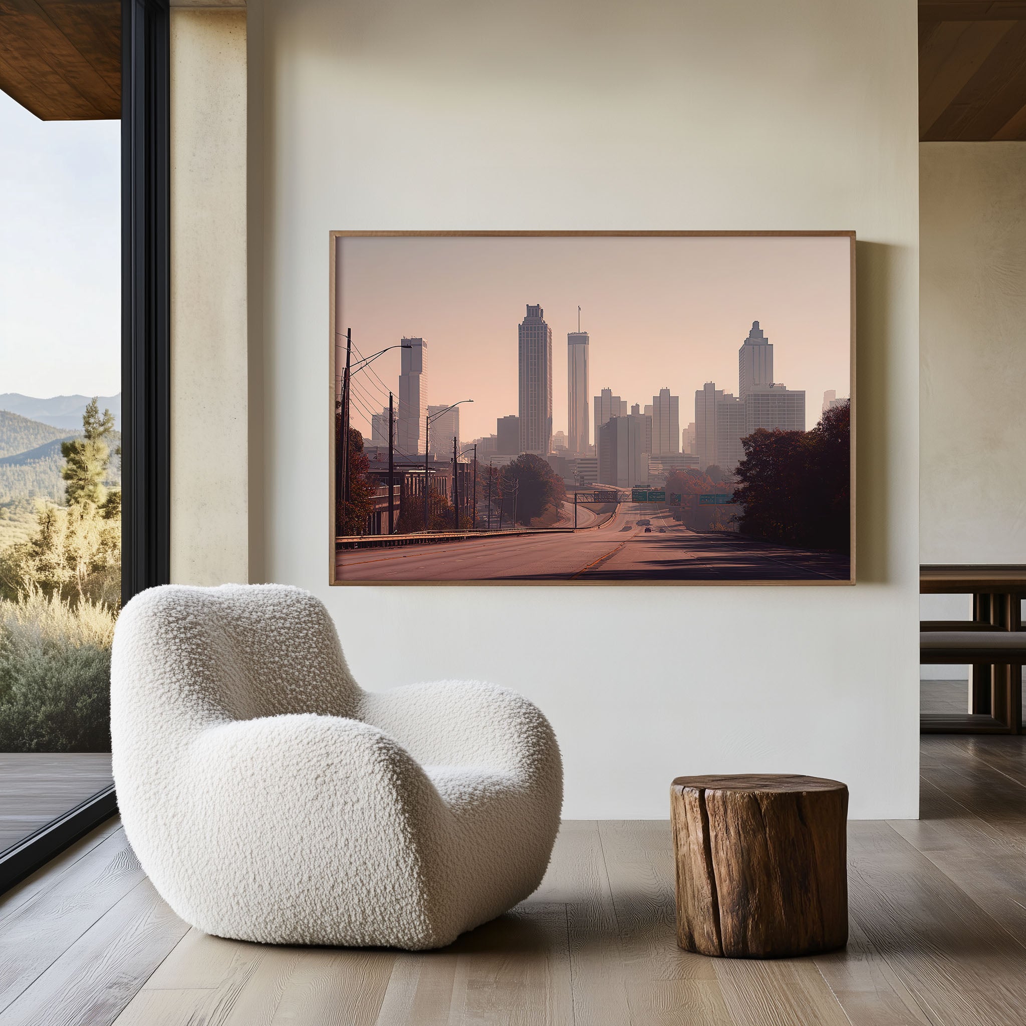 Atlanta Skyline Wall Art Print | Georgia Downtown City Poster