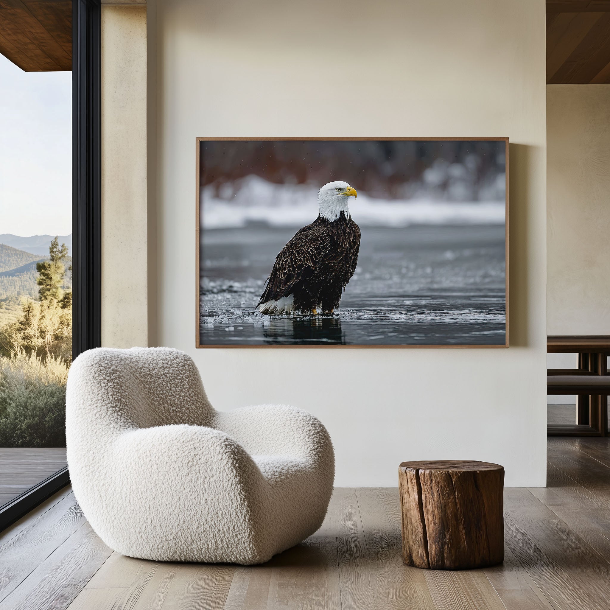 Bald Eagle Wall Art – Winter Wildlife Photography Print