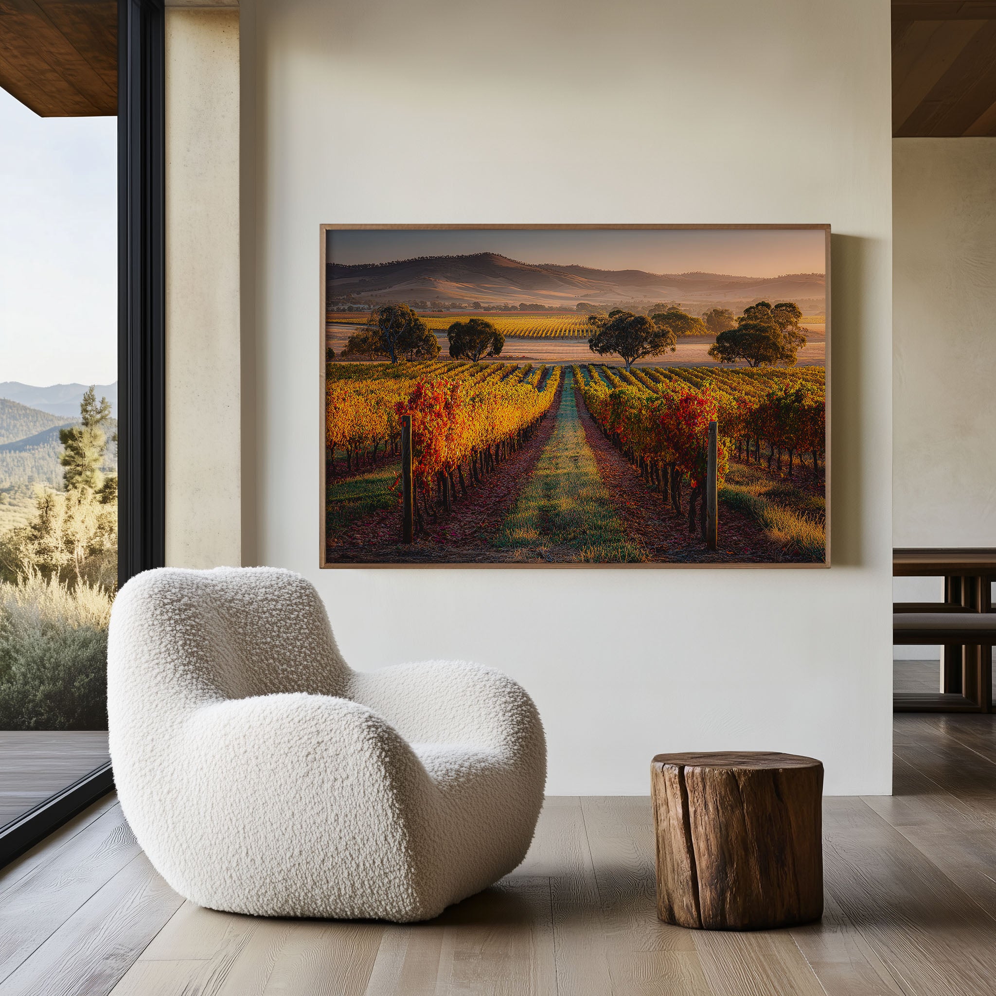 Barossa Valley Autumn Vineyard Wall Art | South Australia Print