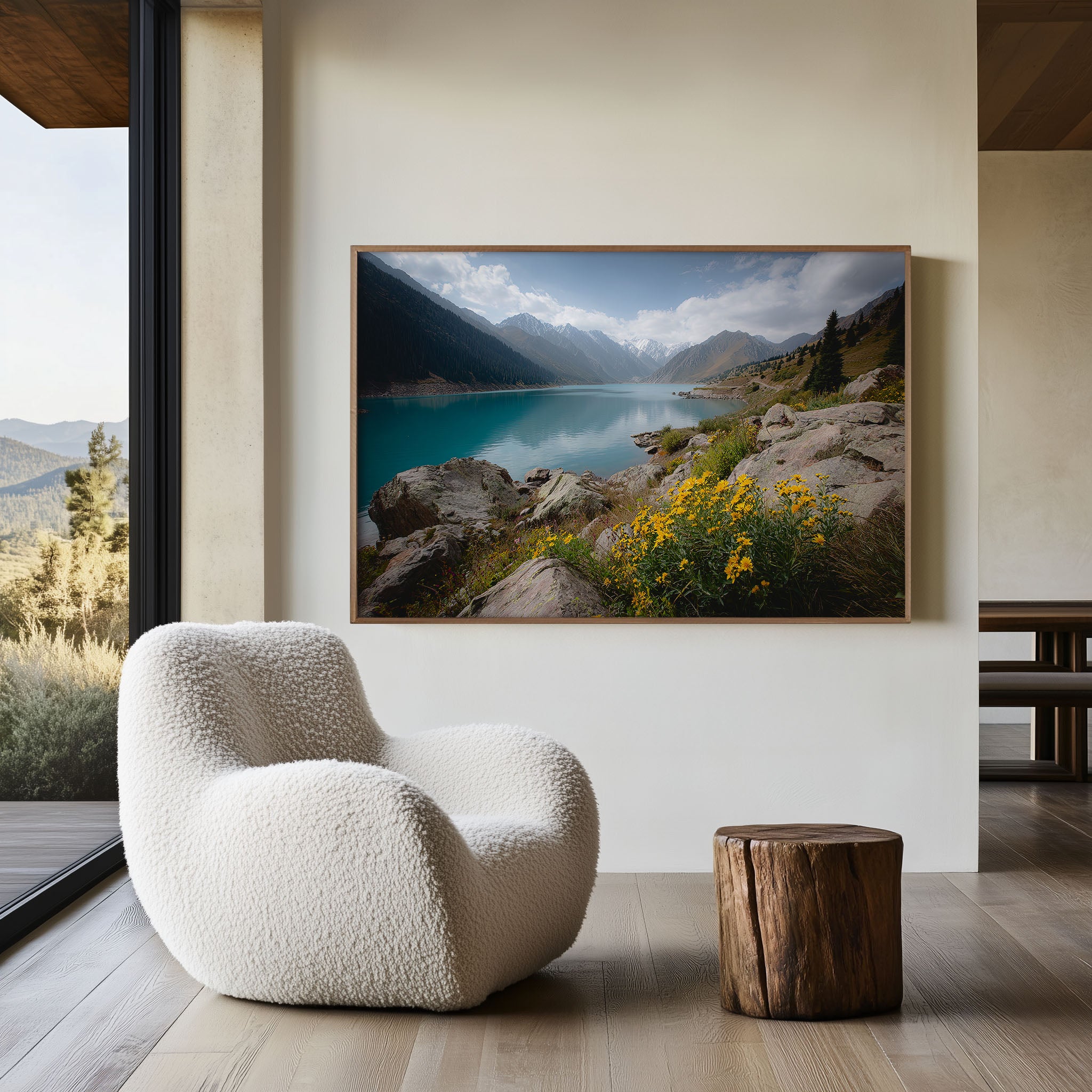 Big Almaty Lake Wall Art Print – Kazakhstan Turquoise Alpine Lake
