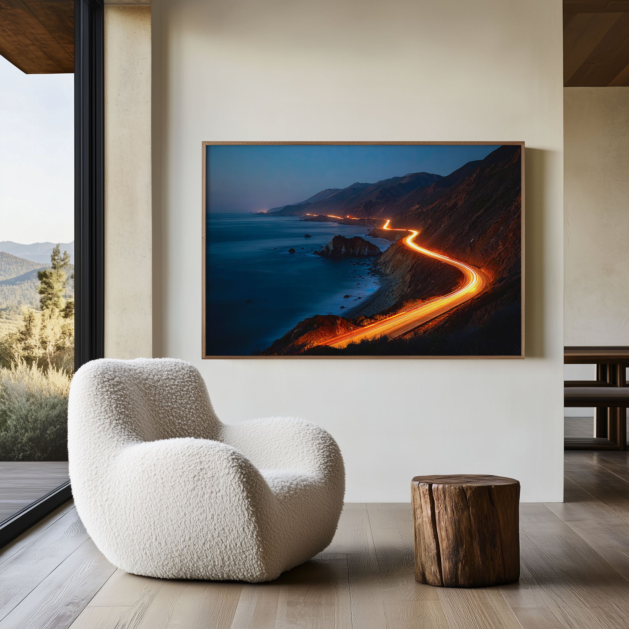 Big Sur Pacific Coast Highway Wall Art Print, California Coastal Landscape