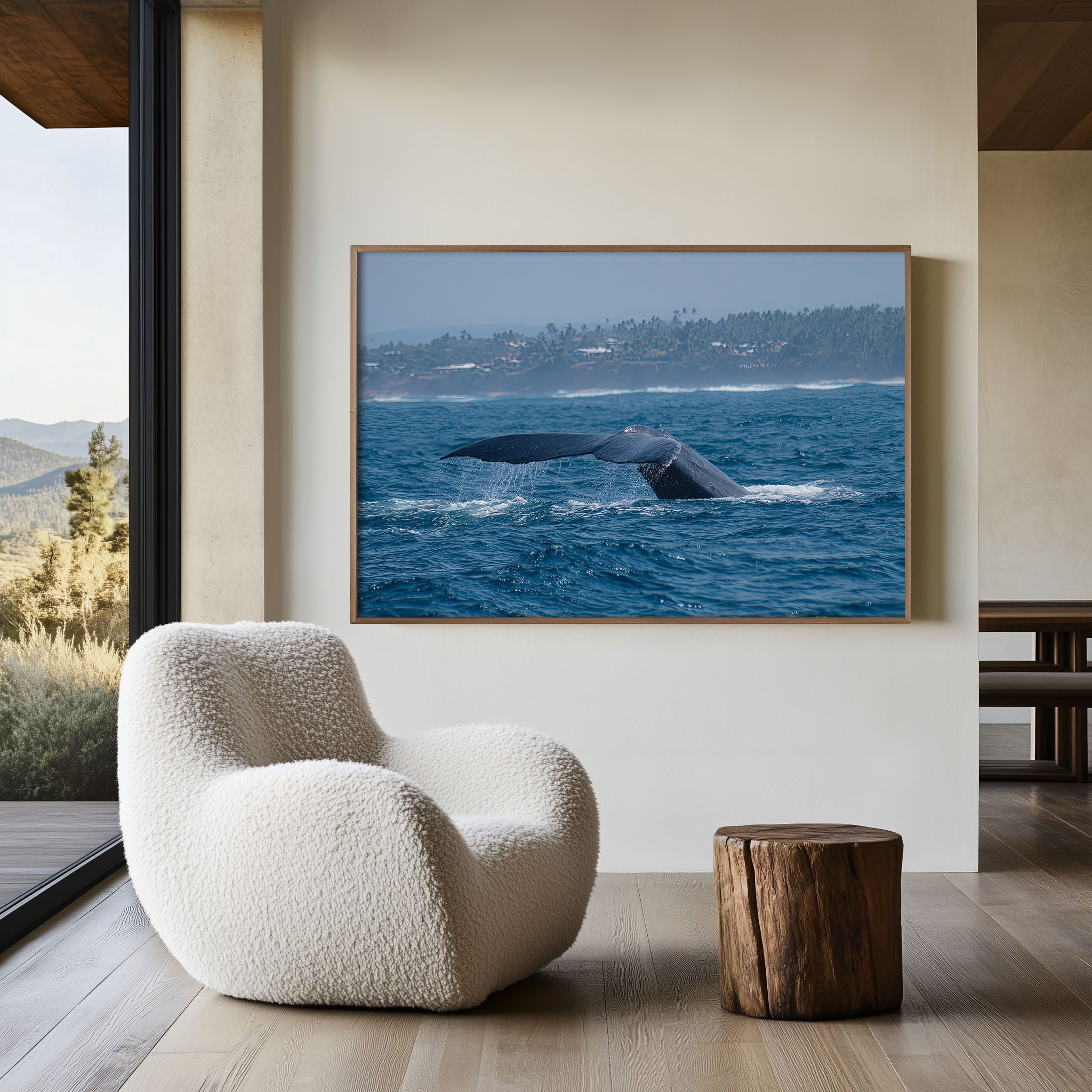 Blue Whale Wall Art – Sri Lanka Ocean Wildlife Photography Print