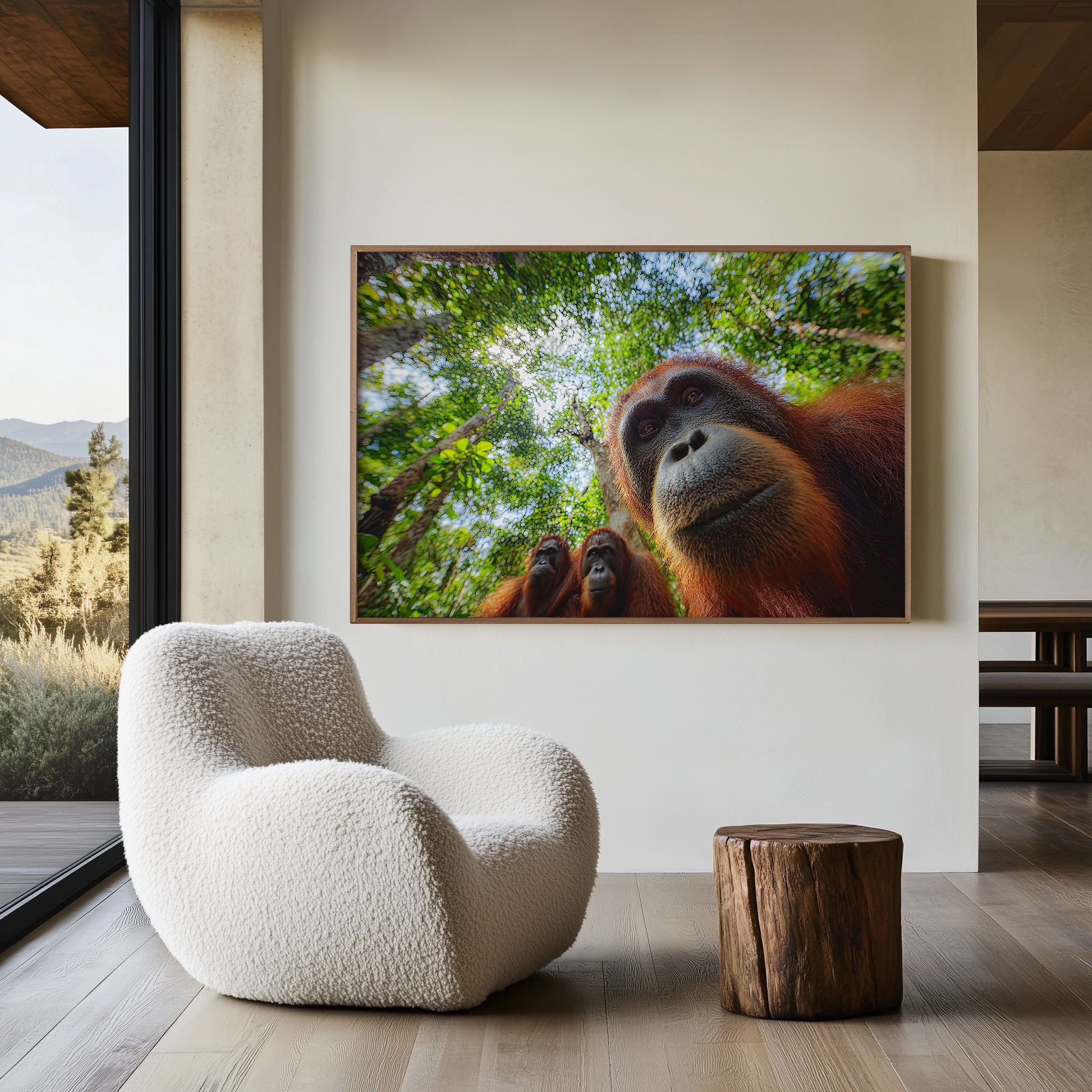 Orangutan Wall Art – Jungle Wildlife Photography Print