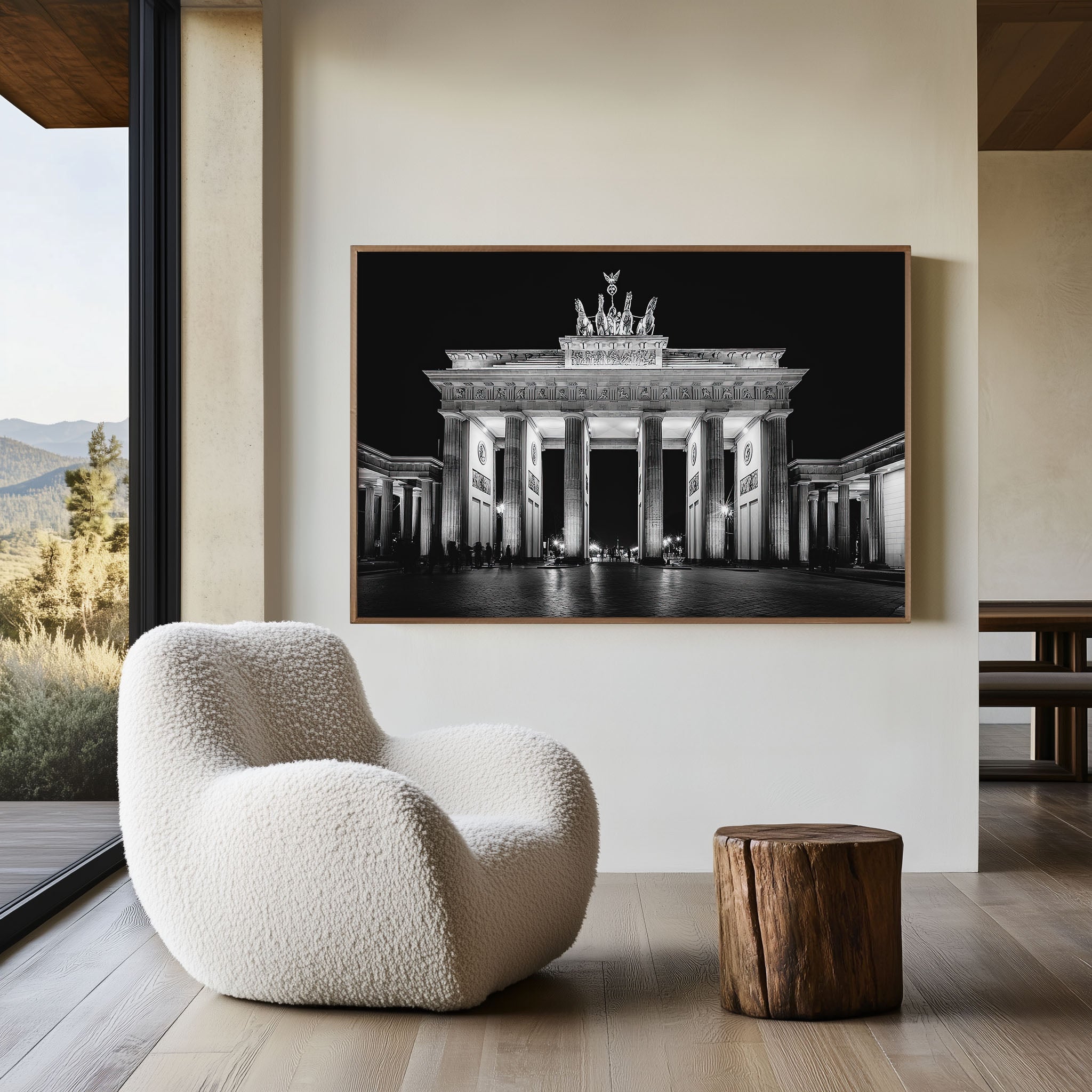 Brandenburg Gate Wall Art Print – Black and White Berlin Photography