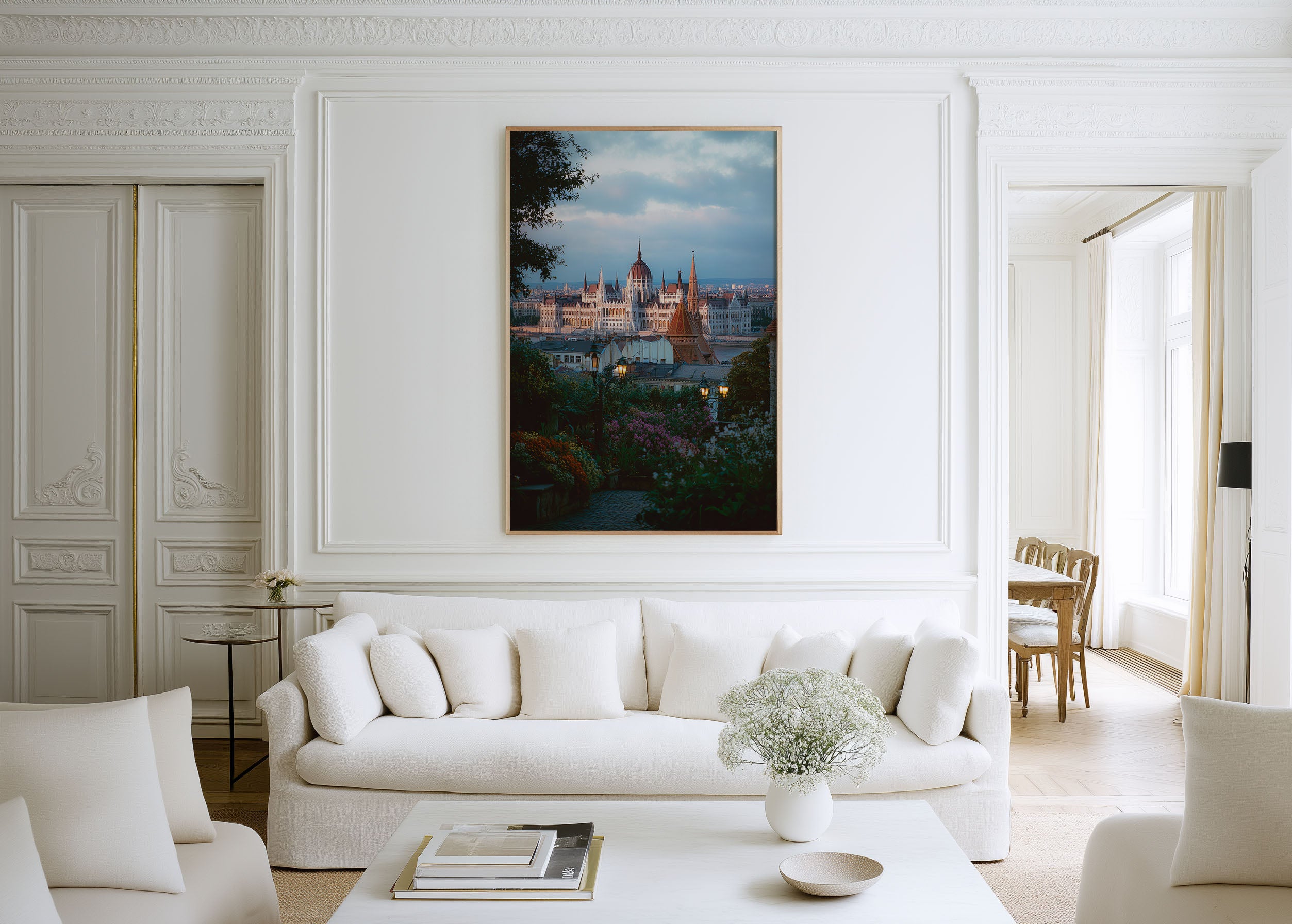 Budapest Parliament Wall Art Print | Hungary Danube River Photography | Buda Castle Hill Cityscape Poster | Eastern Europe Travel Print | Romantic City Home Decor