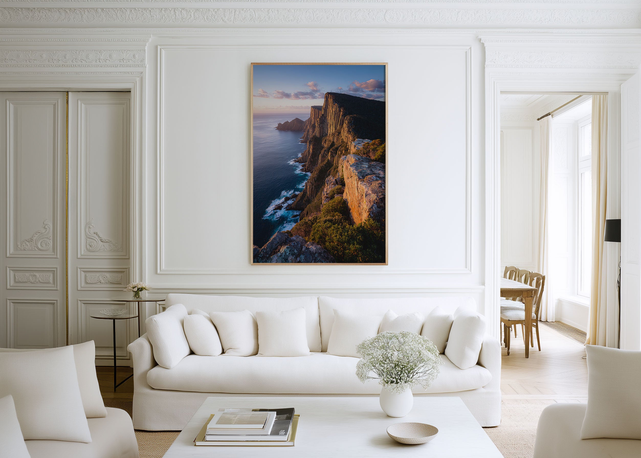Cape Hauy Tasmania Wall Art Print | Tasman National Park Dolerite Sea Cliff Sunset Photography | Australian Travel Poster | Dramatic Coastal Home Decor