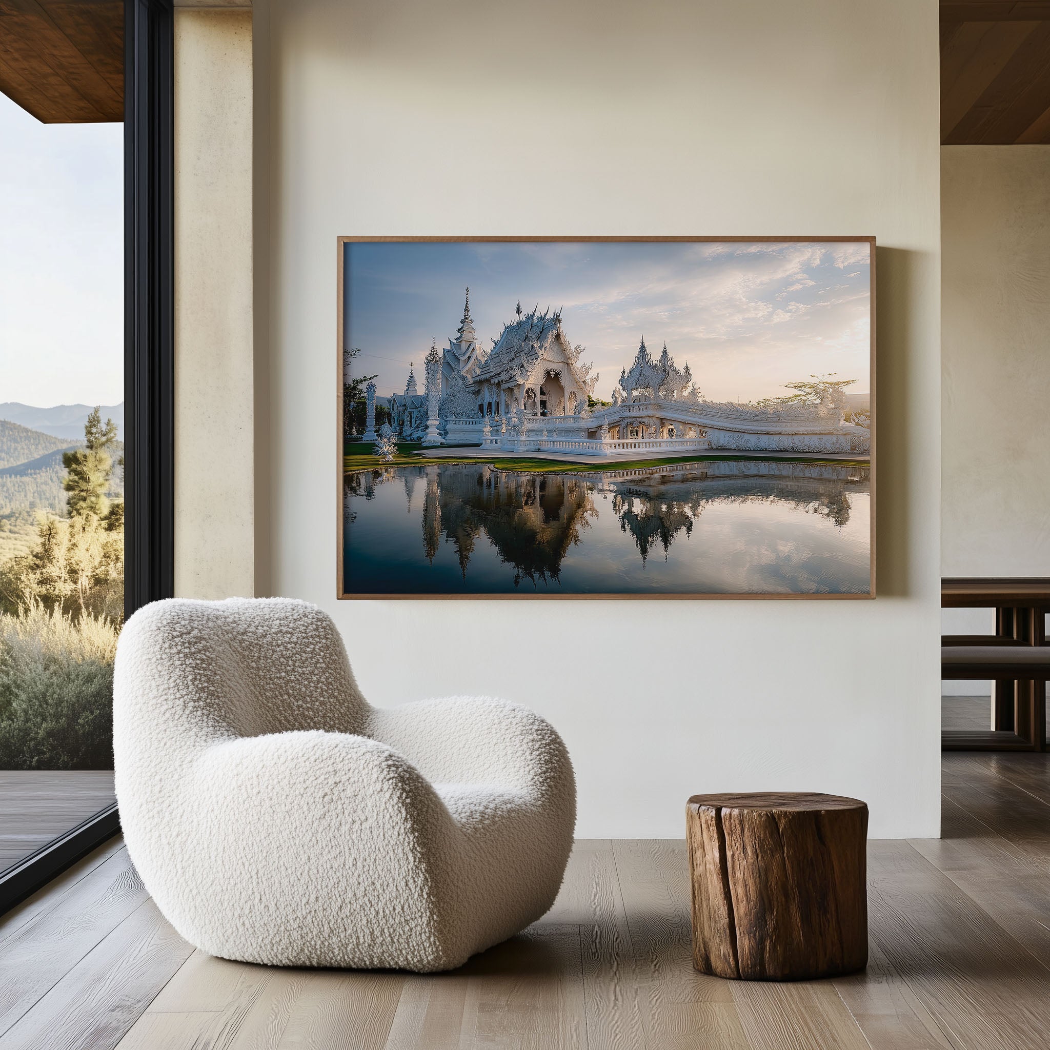 Chiang Rai White Temple Thailand Wall Art Print – Wat Rong Khun Canvas